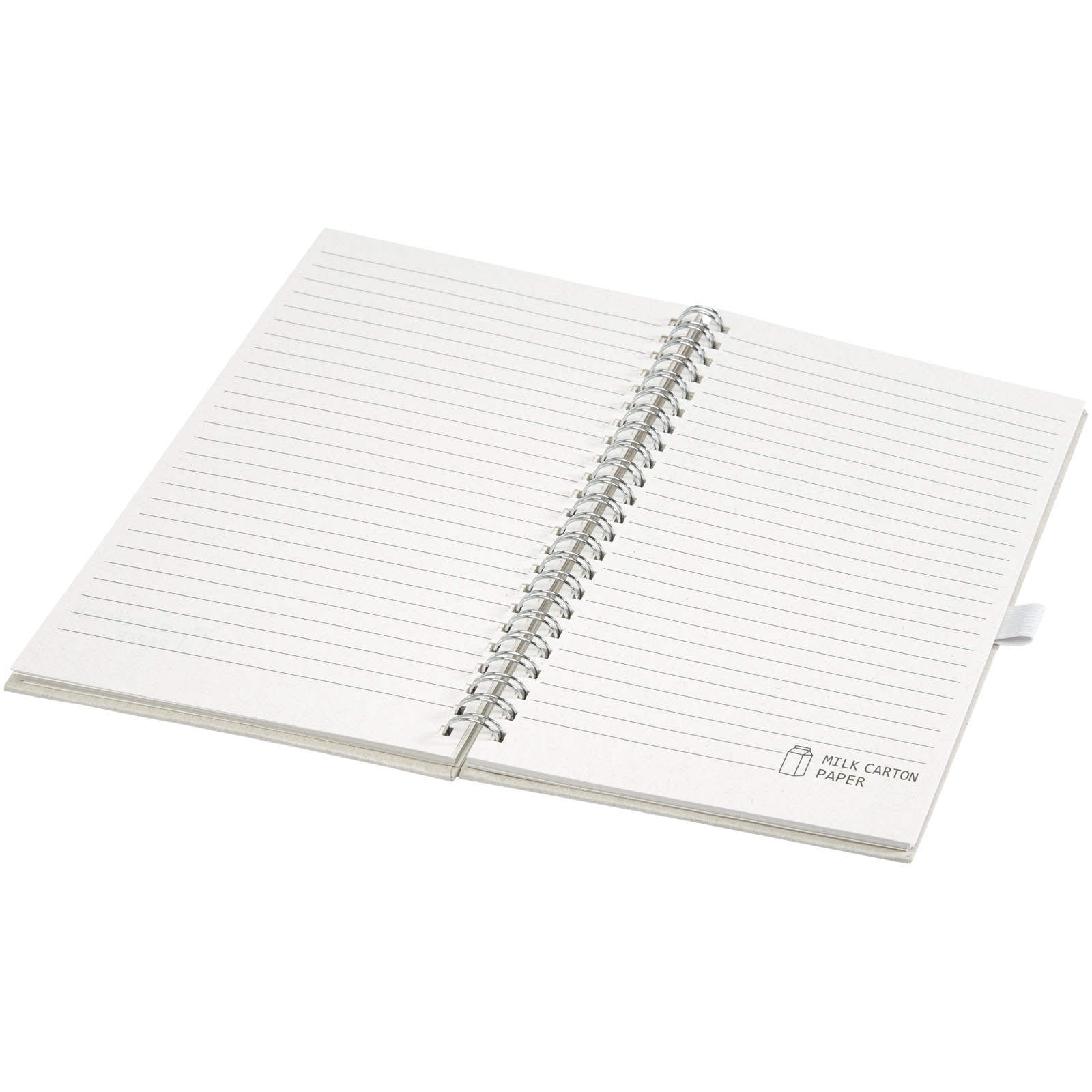 Dairy Dream A5 Spiral Notizbuch aus recyceltem Milchkarton offwhite