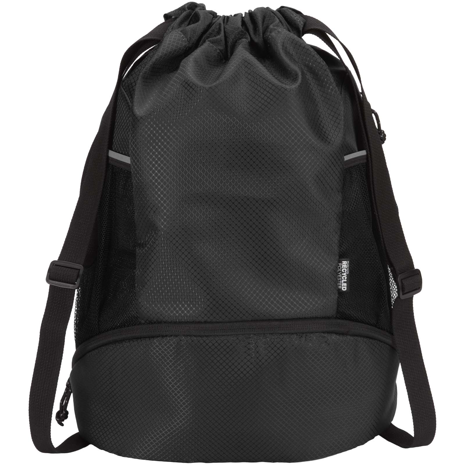 Varyon GRS-recycelter Sportbeutel mit Bodenfach 18 L schwarz
