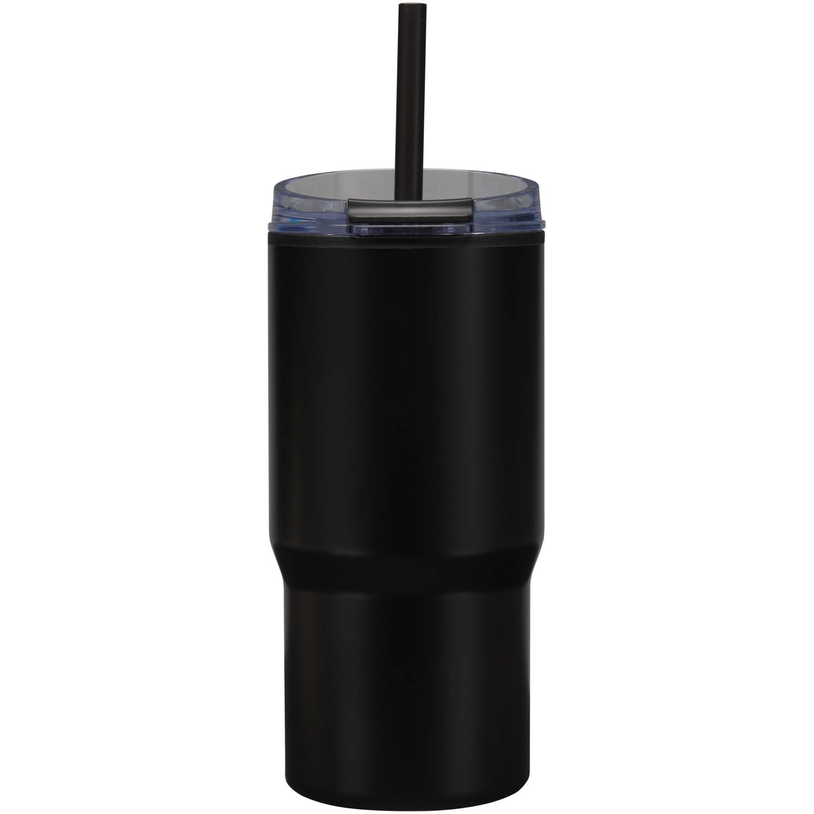 Westin 540 ml RCS Becher aus recyceltem Material, doppelwandig isoliert, mit Trinkhalm schwarz