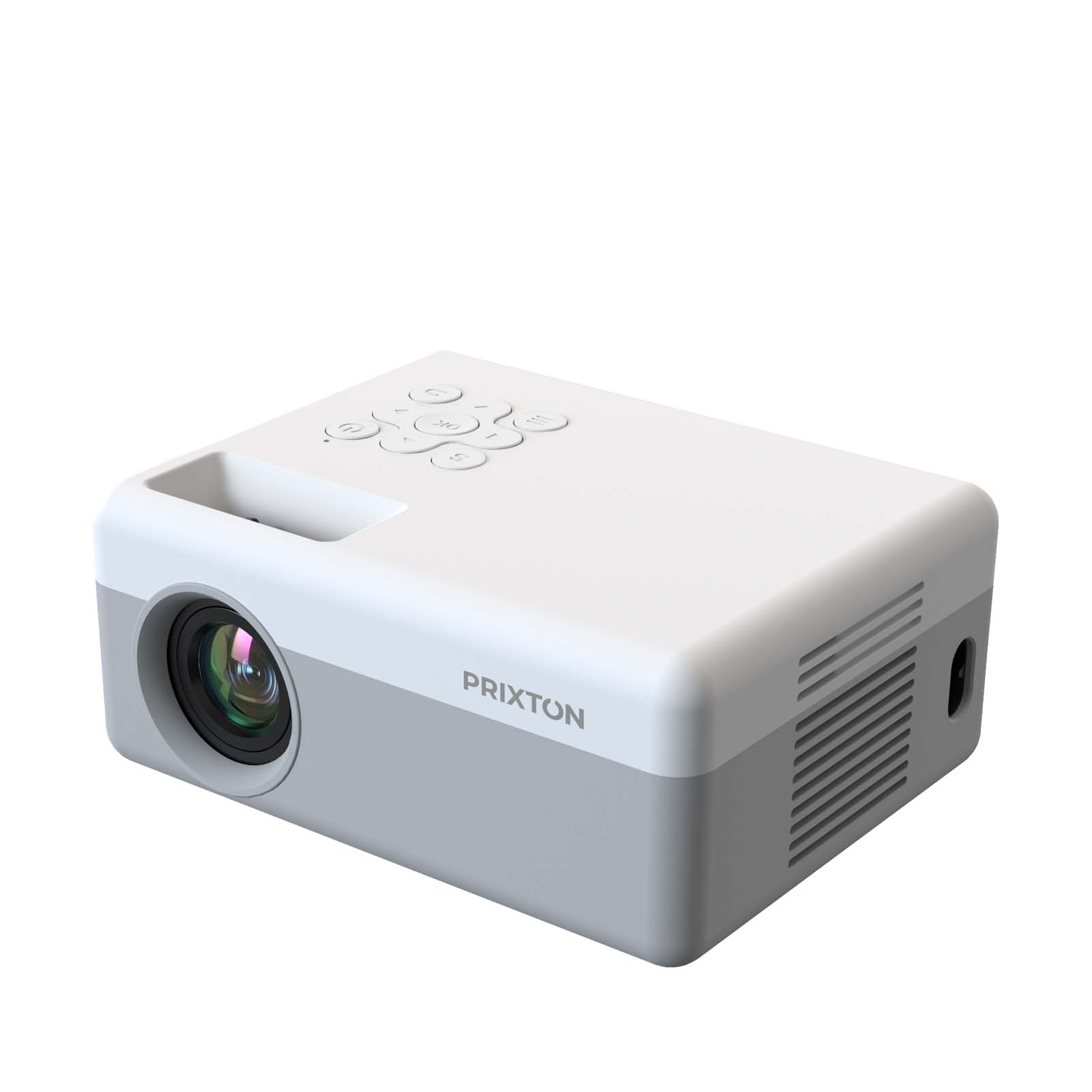 Prixton Mini Pro Cinema Beamer grau, weiss