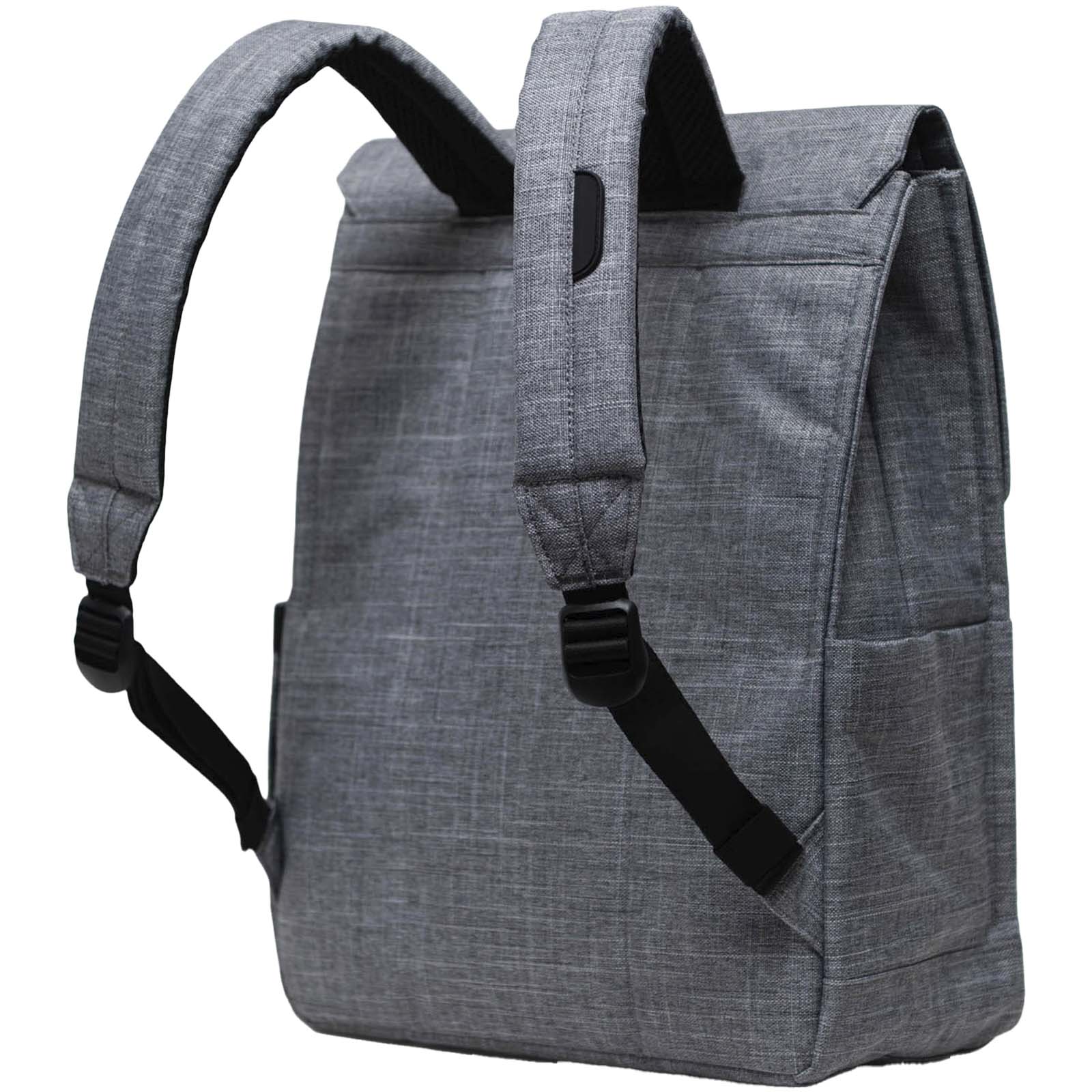 Herschel City Rucksack aus recyceltem Material 16 L heather grau