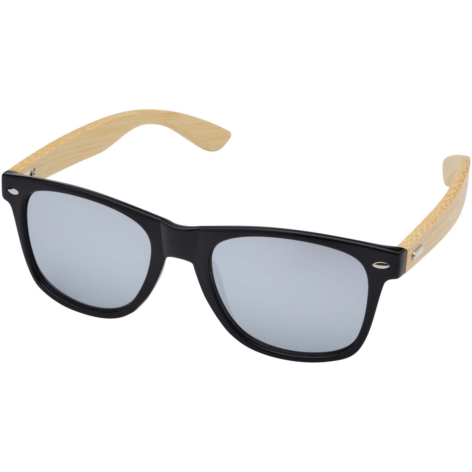 Hue Sonnenbrille mit Bambusbügeln silber