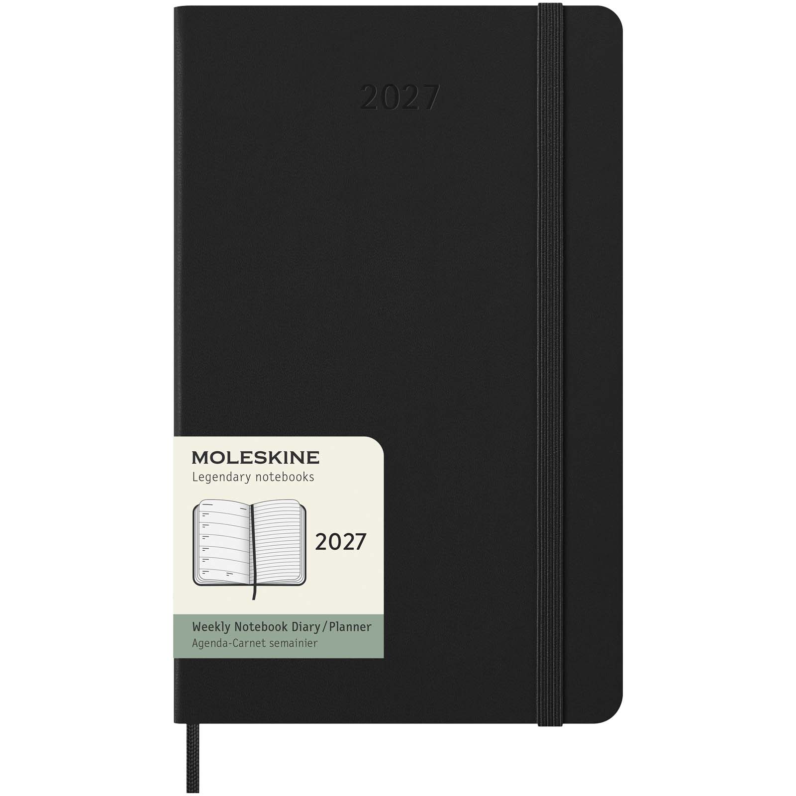 Moleskine Hardcover 12 Monate Wochenkalender L schwarz