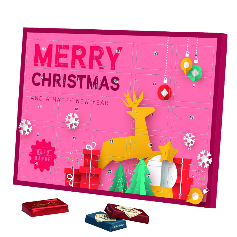 Premium Tisch Adventskalender Sarotti Schokotäfelchen