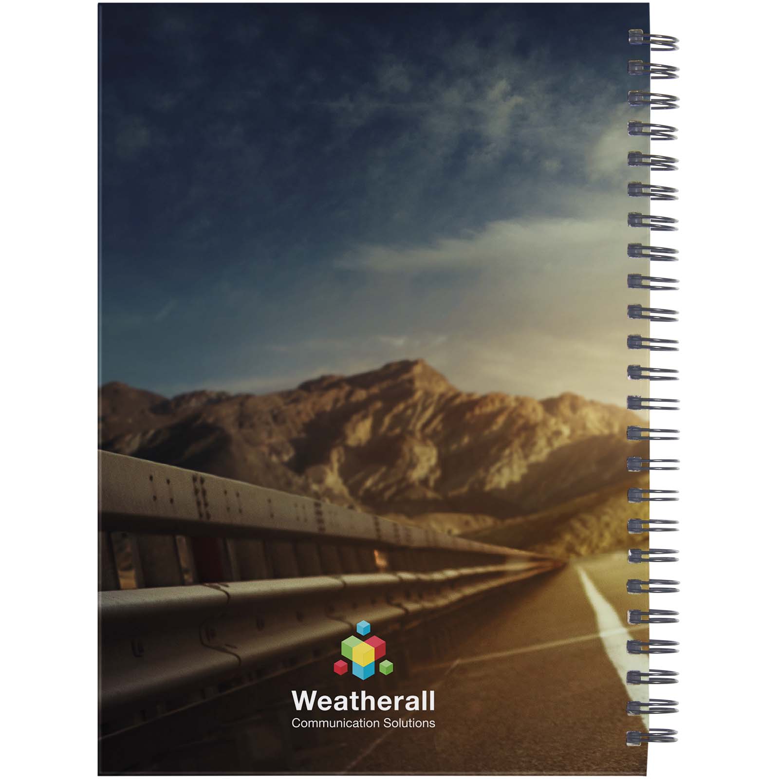 Desk-Mate® A5 Hardcover Tagebuch, undatiert weiss, schwarz