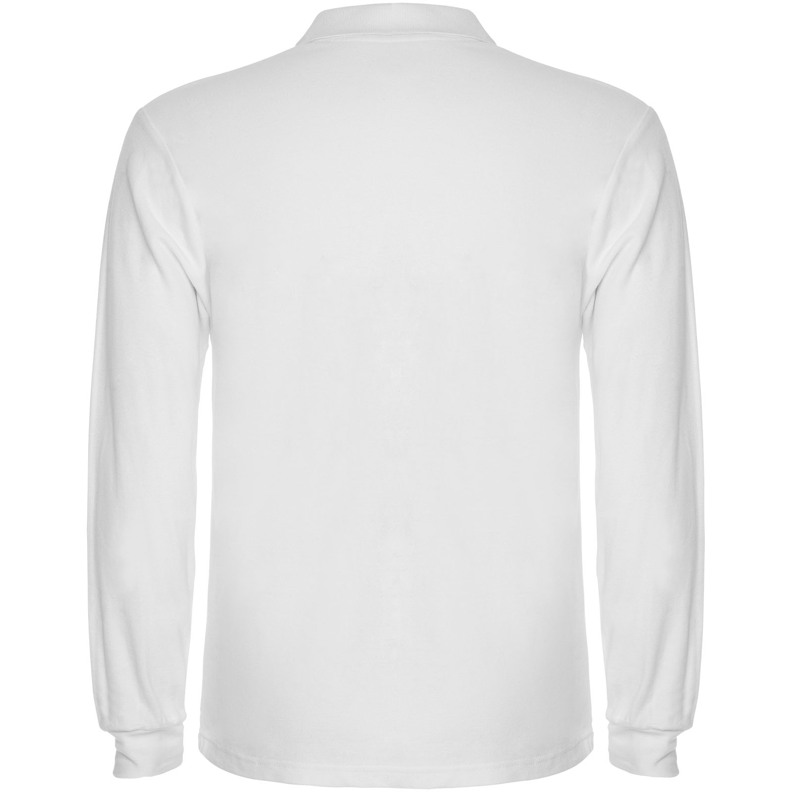 Estrella 220 g/m² Langarm Poloshirt für Herren weiss
