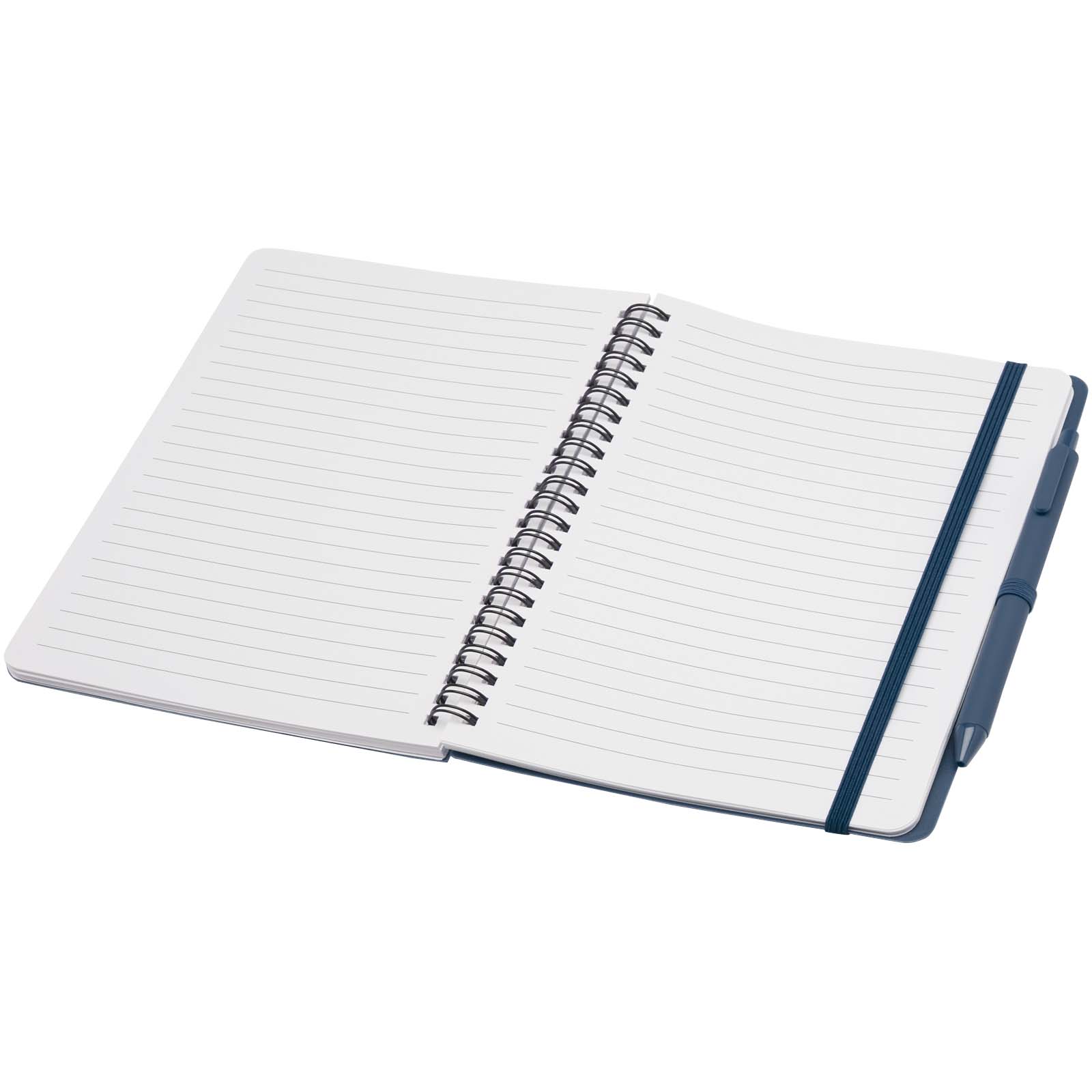 Thalaasa A5 Hardcover Notizbuch mit Kugelschreiber (schwarze Mine) Ozeanblau