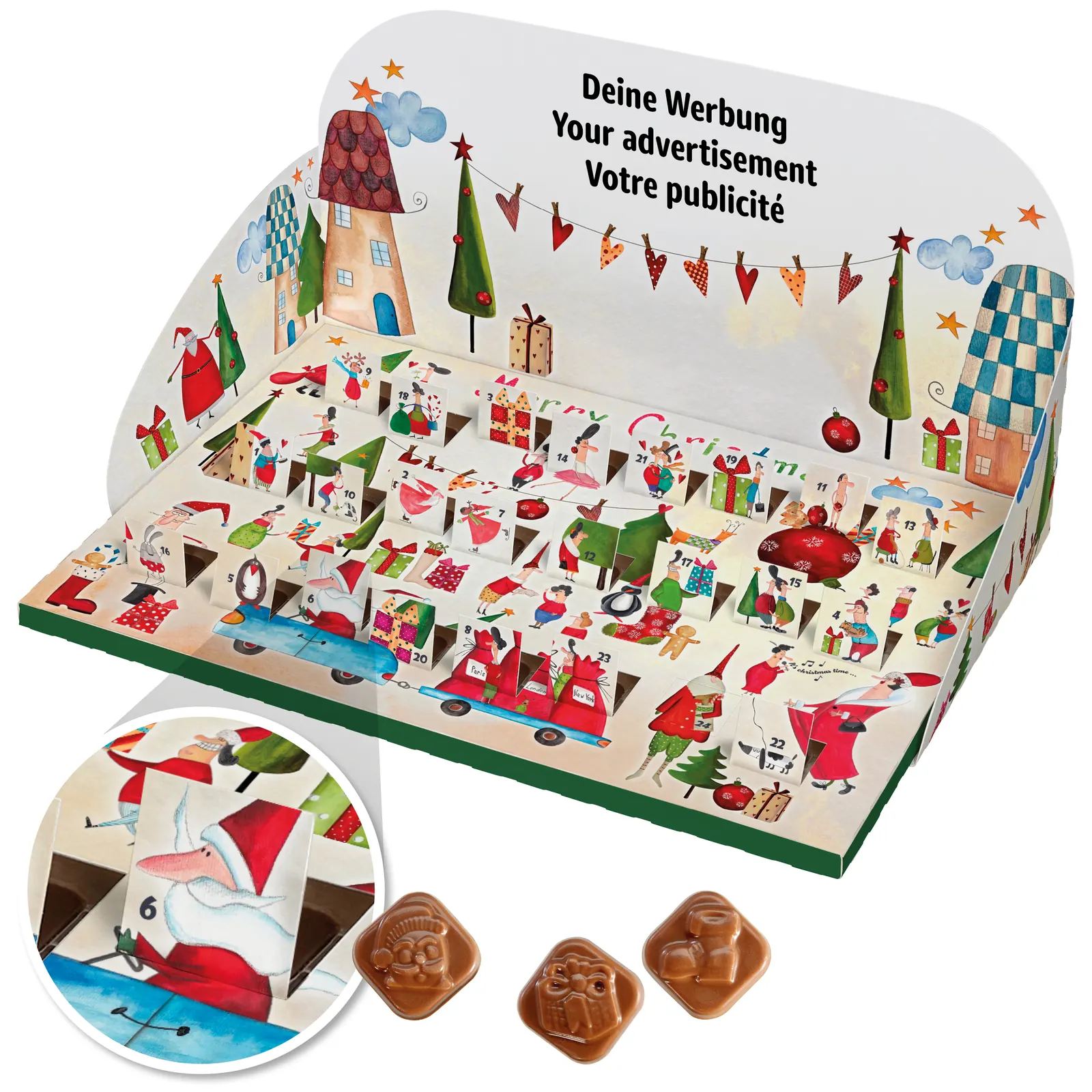 Pop-Up Schoko-Adventskalender - Eigenes Motiv