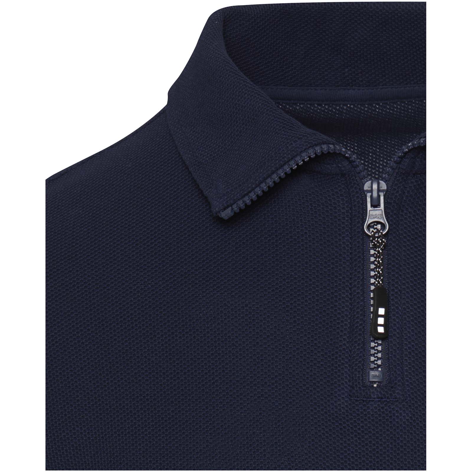 Apollo 245 g/m² Langarm Poloshirt Unisex mit Reißverschluss navy