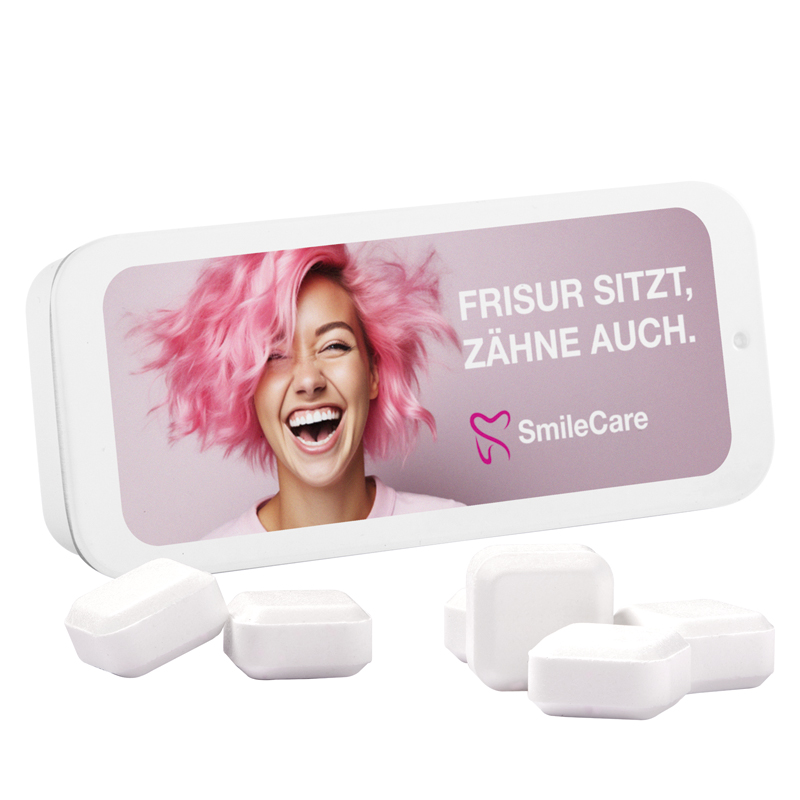 Schiebedeckeldose, Pfeffi zuckerfreien Pfefferminzpastillen