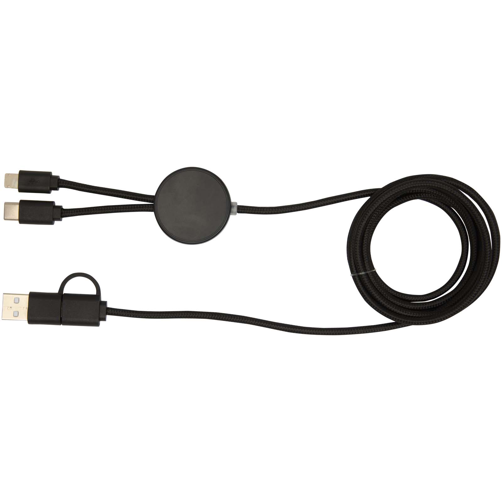 Citala 150 cm 5-in-1 Kabel aus recyceltem Kunststoff für Datenübertragung und 27W Schnellladung schwarz