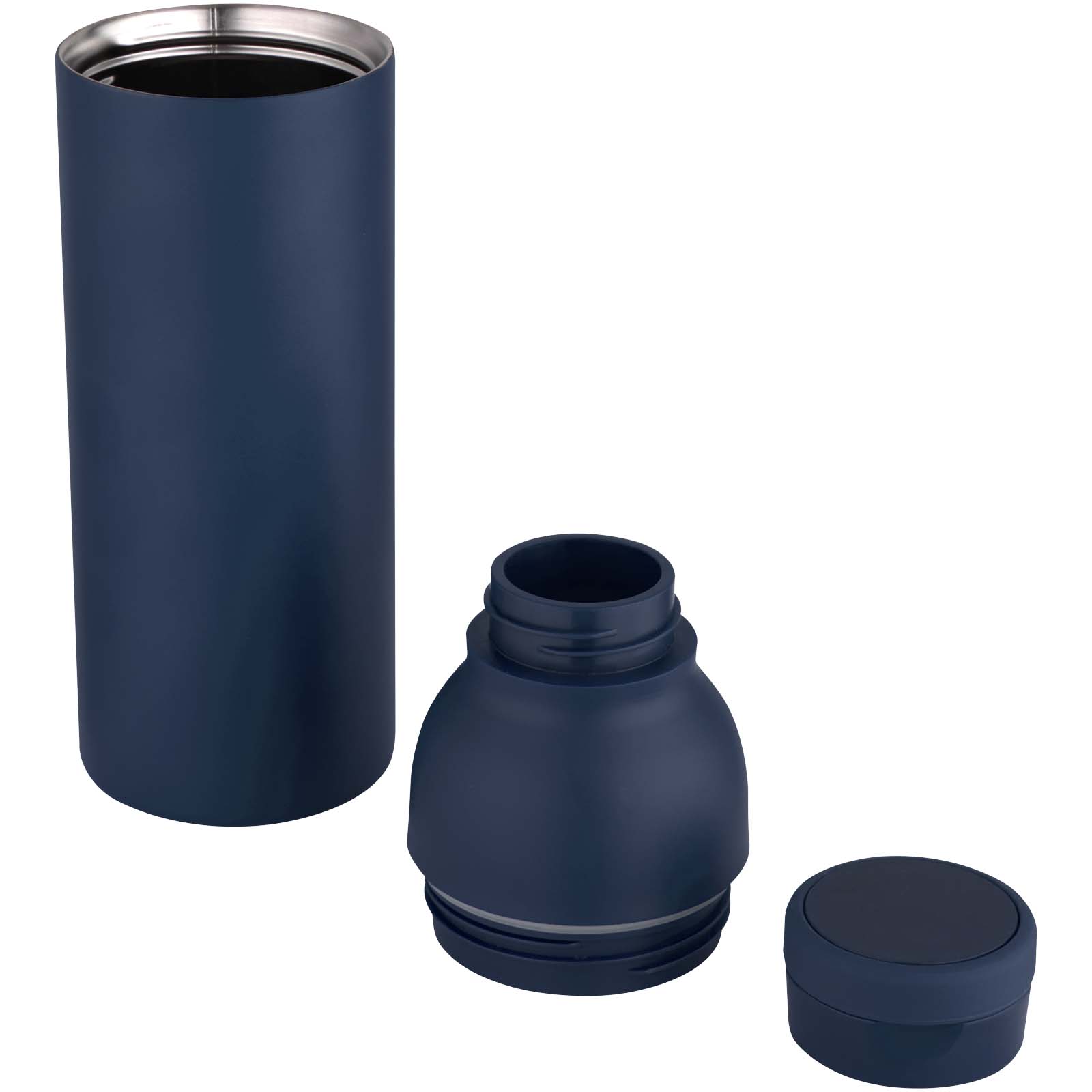 Illuminate 650 ml RCS doppelwandige Isolierflasche aus recyceltem Edelstahl navy