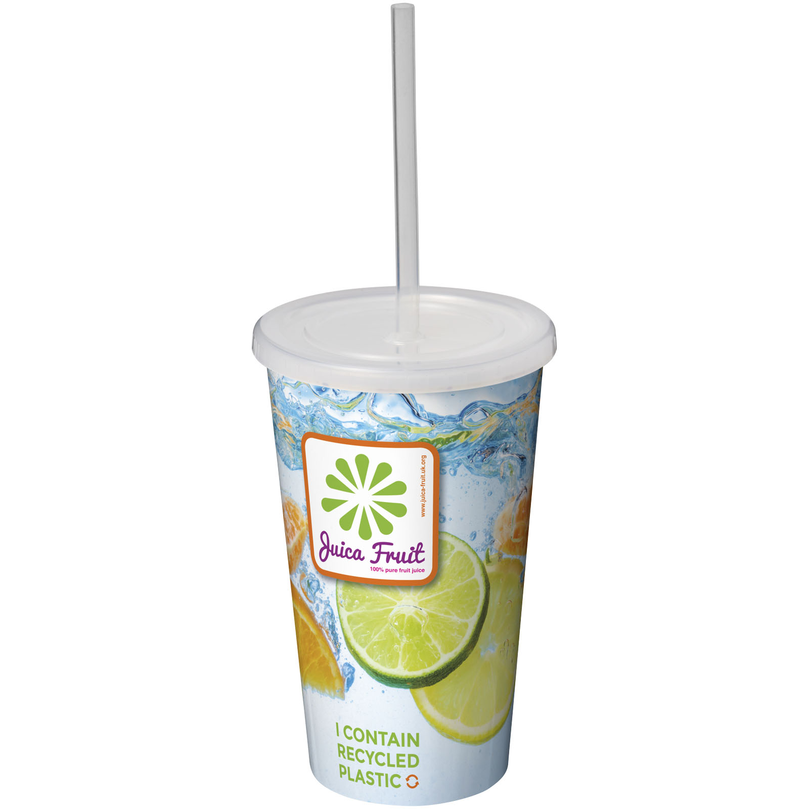 Brite-Americano® 350 ml doppelwandiger Stadium Becher weiss