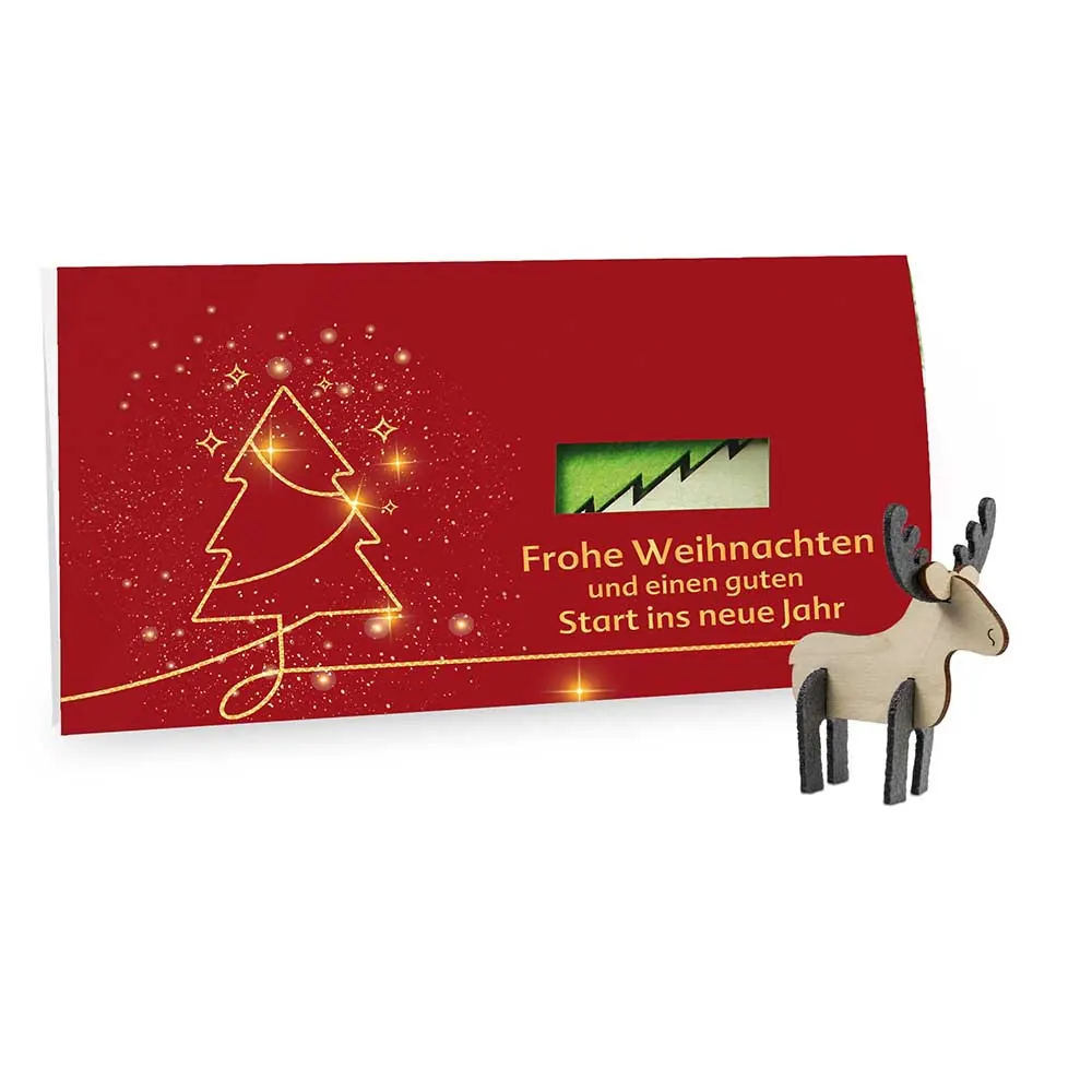 Steckfiguren-Karte Filz - Standardmotiv