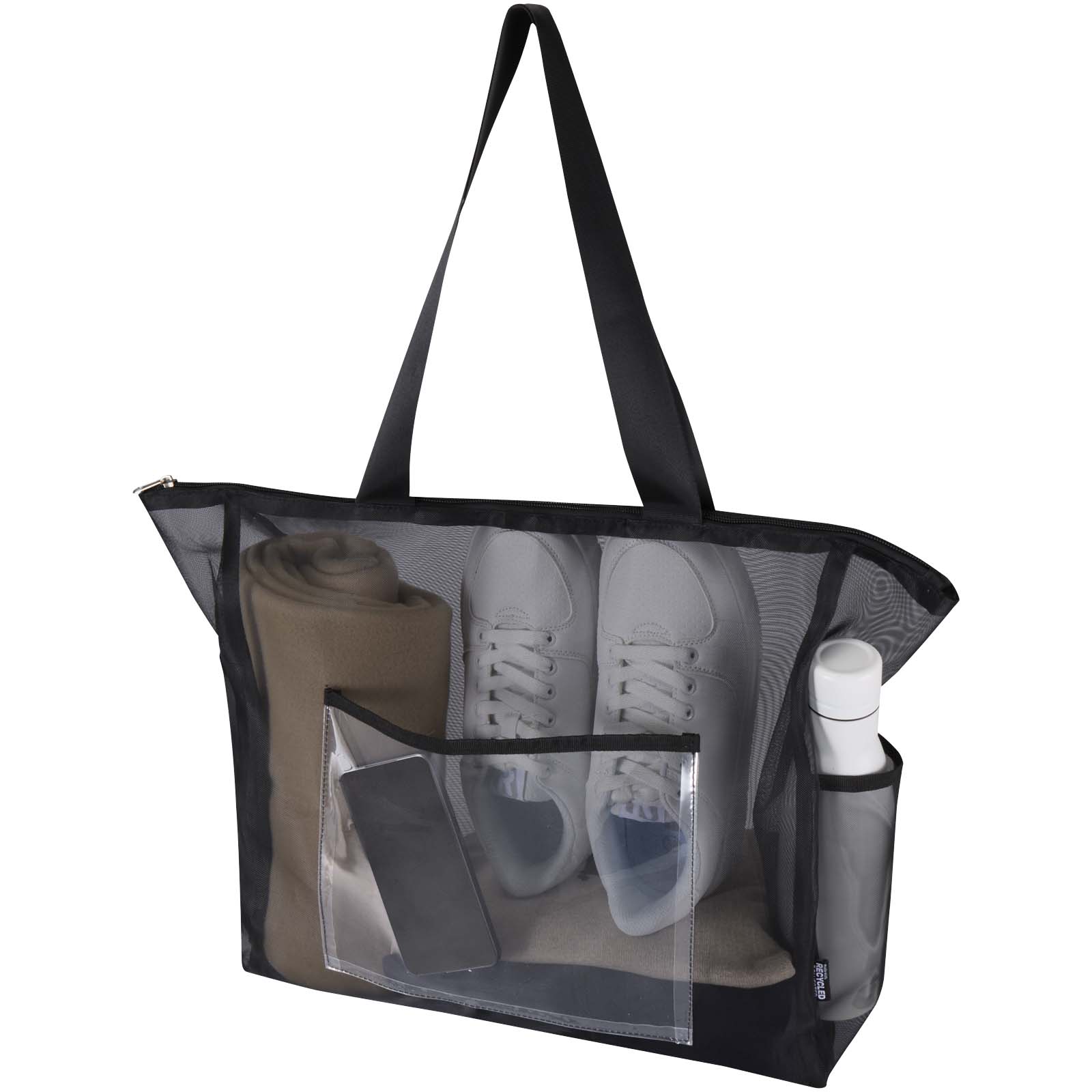 Mesh 23 L Tragetasche aus Recyclingmaterial schwarz