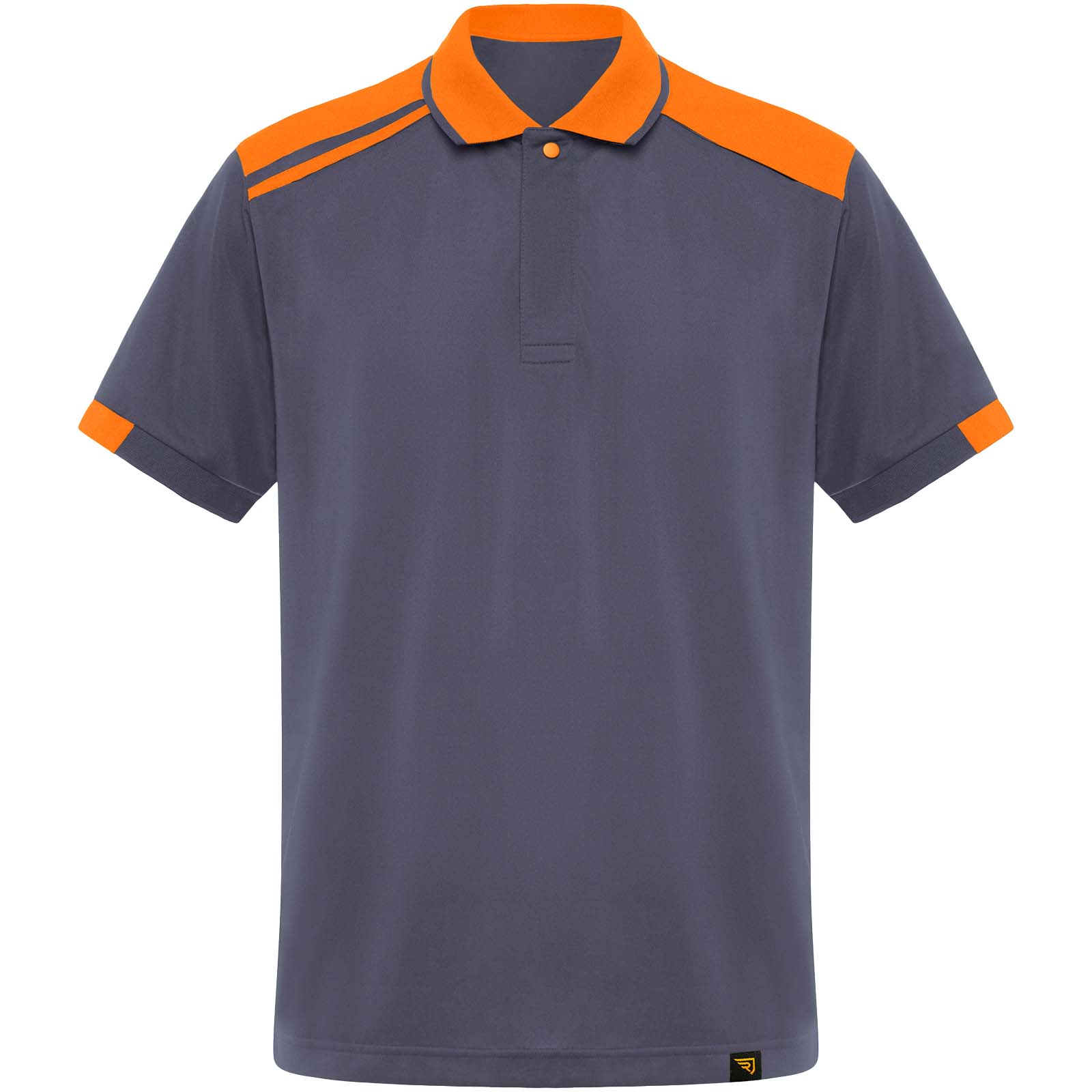 Samurai Kurzärmeliges Poloshirt mit antibakterieller Wirkung, 160 g/m2, unisex blei, orange