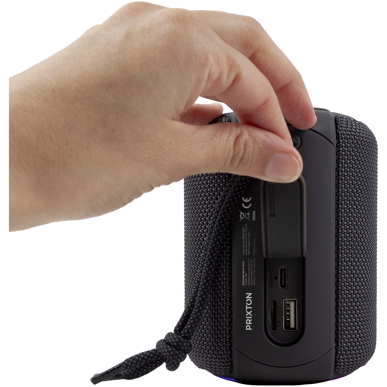Prixton Beat Box Lautsprecher grau