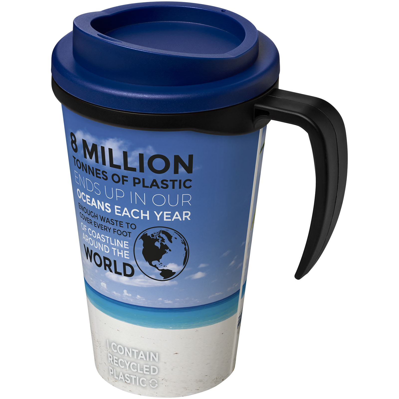 Brite-Ameriano® Grande 350 ml Isolierbecher schwarz, blau