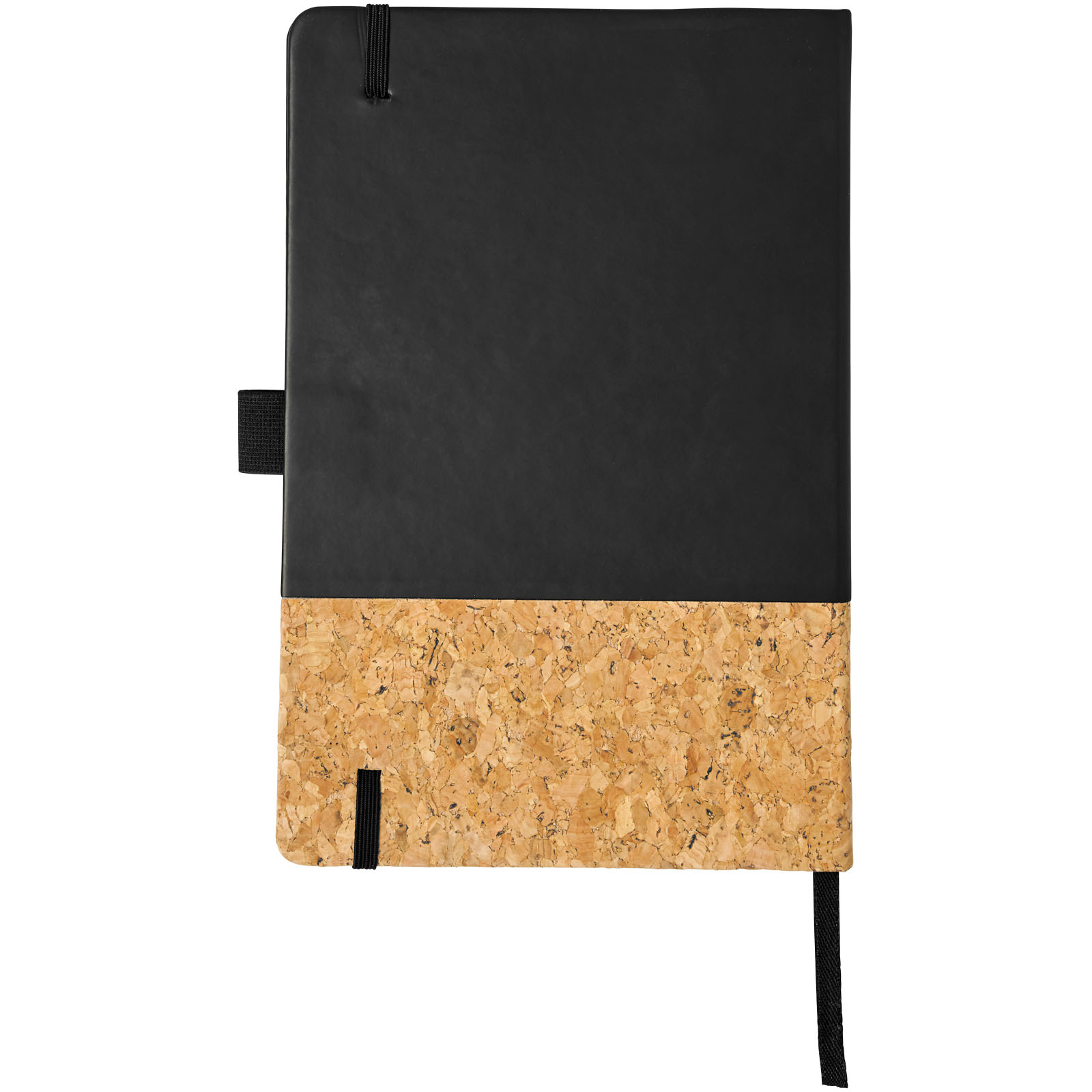 Evora A5 Notizbuch Thermo PU mit Kork schwarz