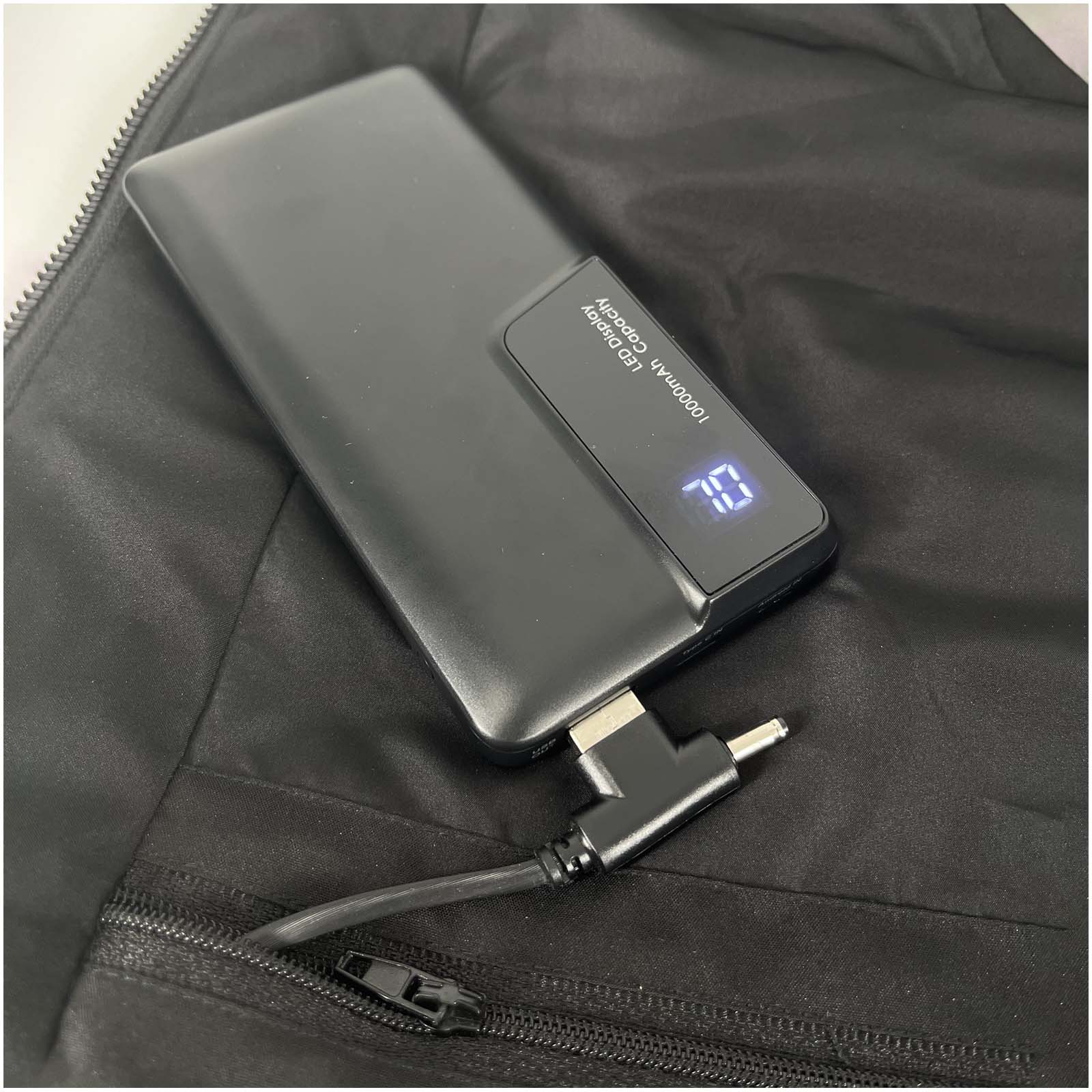 SCX.design G01 beheizbarer Bodywarmer mit Powerbank schwarz