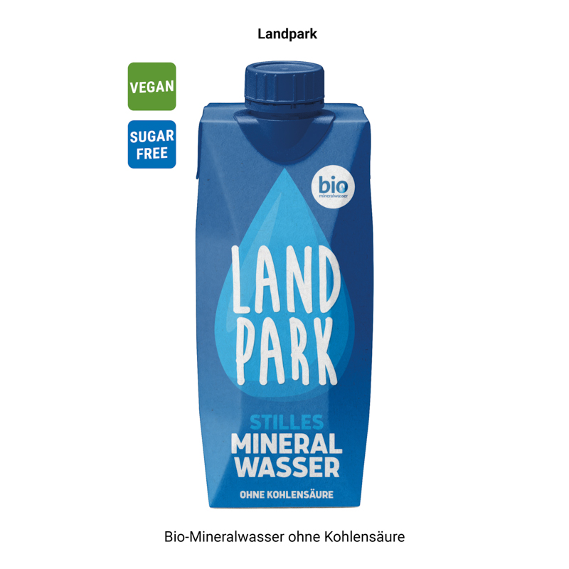 Drink Pack Landpark Mineralwasser naturelle in Werbeverpackung