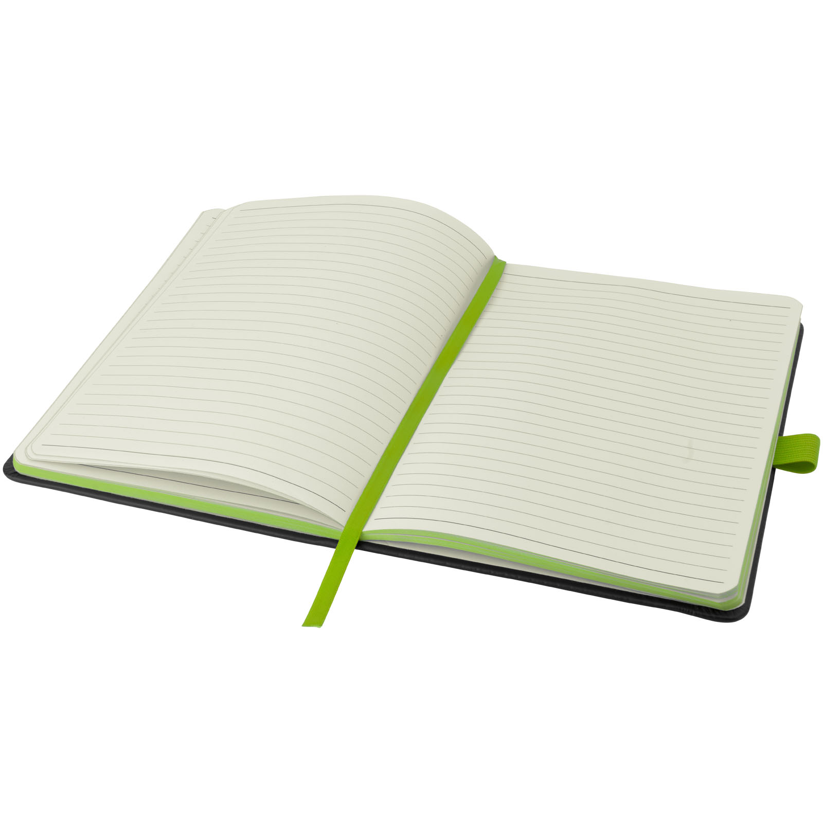 Colour-Edge A5 Hard Cover Notizbuch schwarz, limone