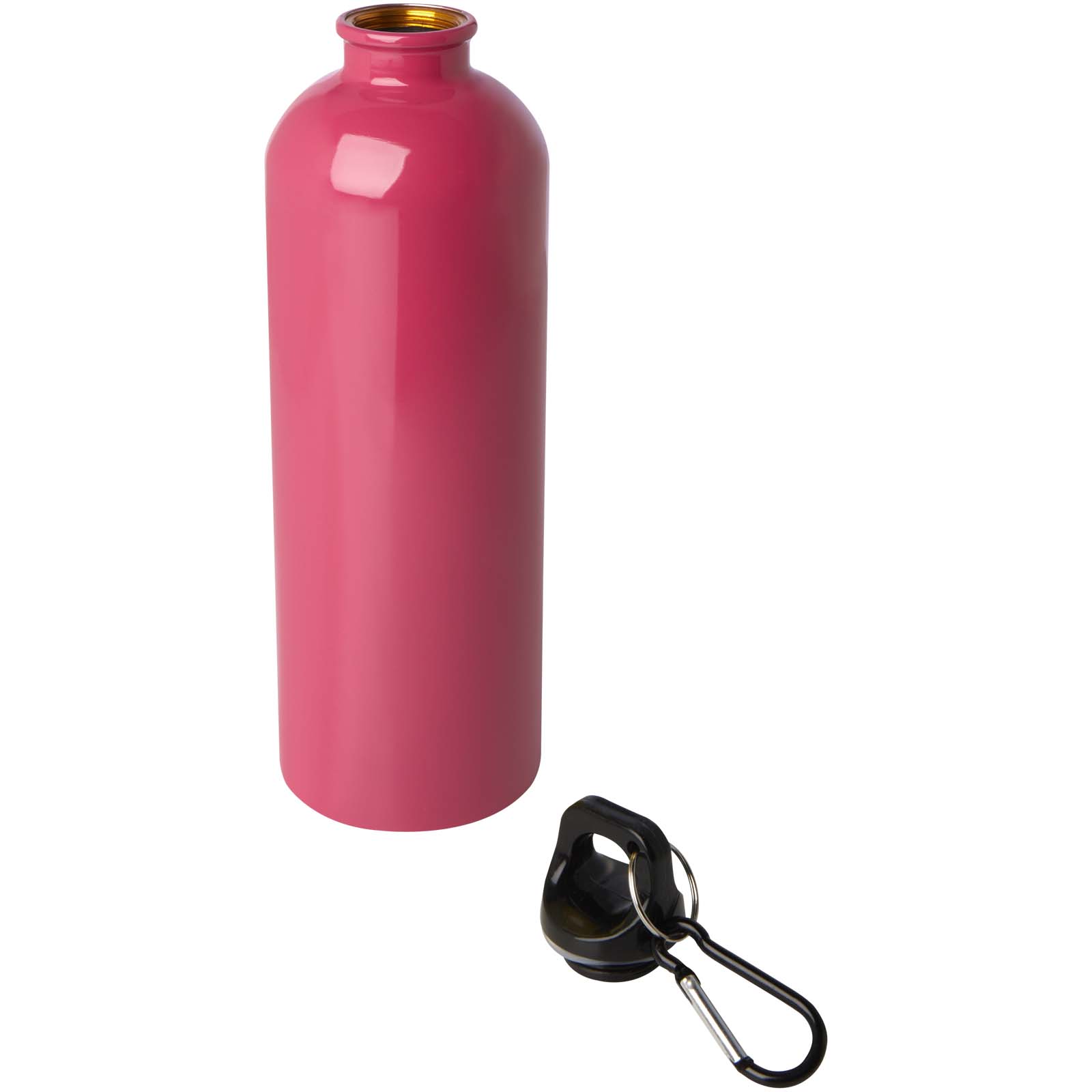 Oregon 750 ml RCS-zertifizierte, einwandige Trinkflasche aus Edelstahl mit Karabinerhaken magenta
