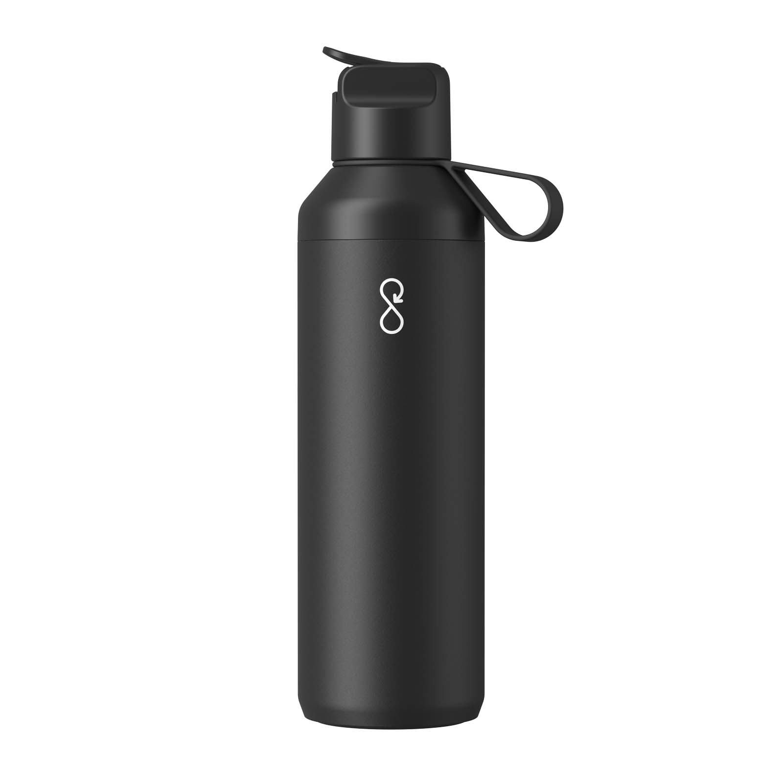 Ocean Bottle Peak GO 710 ml Flasche aus recyceltem Edelstahl obsidian-schwarz