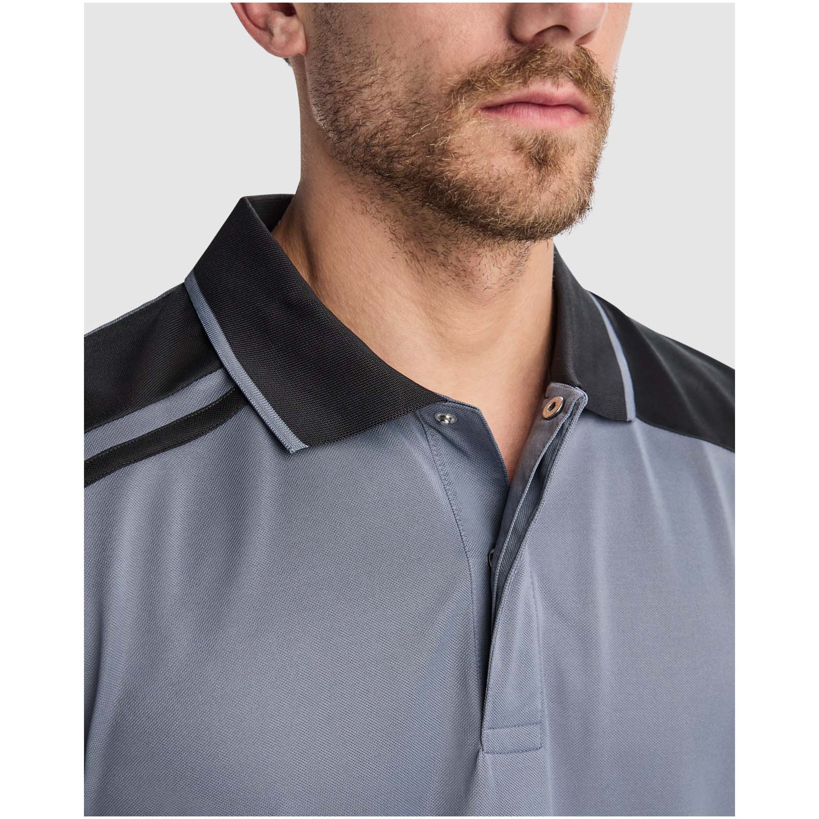 Samurai Kurzärmeliges Poloshirt mit antibakterieller Wirkung, 160 g/m2, unisex schwarz, rot
