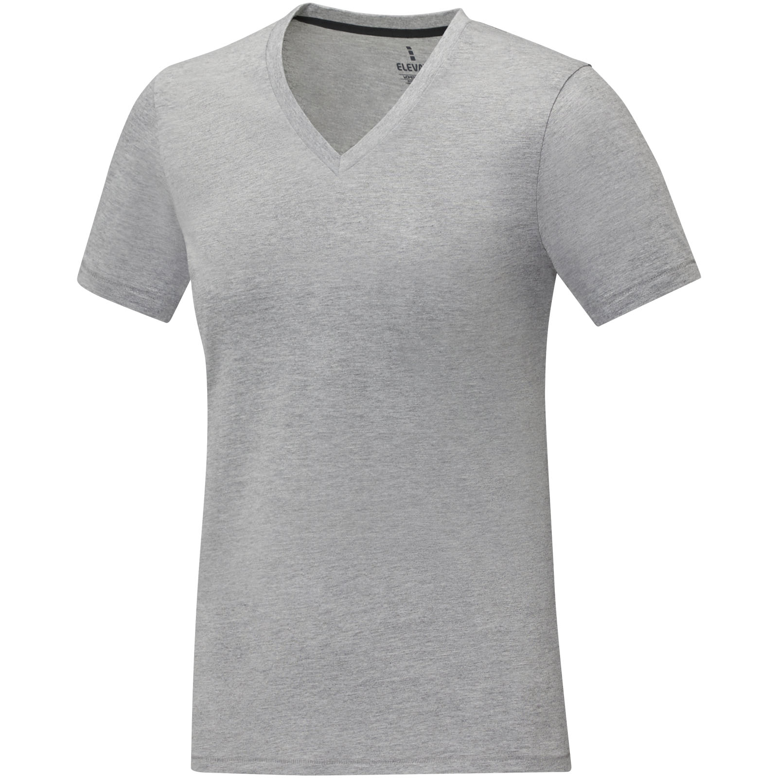 Somoto T-Shirt mit V-Ausschnitt für Damen heather grau