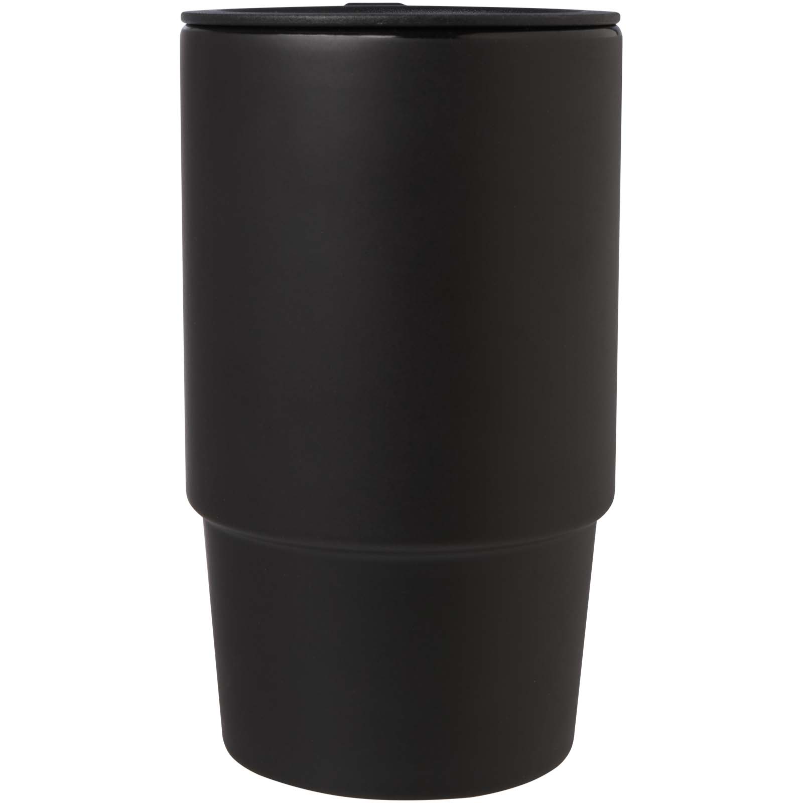 Carter 450 ml Keramiktasse mit Kunststoffdeckel schwarz