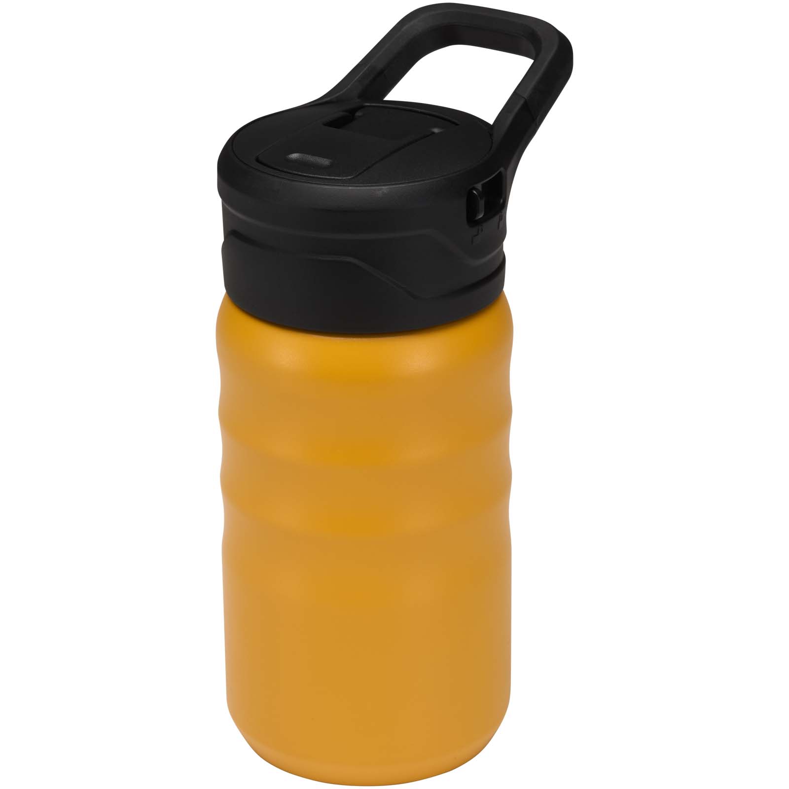 Knox 350 ml RCS Trinkflasche aus recyceltem, doppelwandigem Edelstahl mit Klappstrohhalm gelb