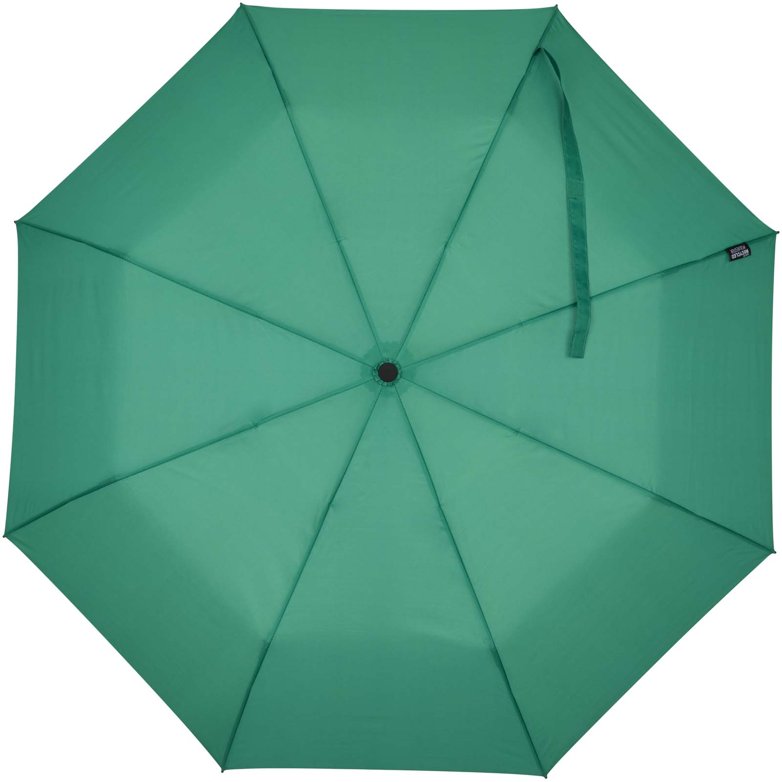 Agnes 21" faltbarer RPET-Regenschirm mit automatischer Öffnung grün