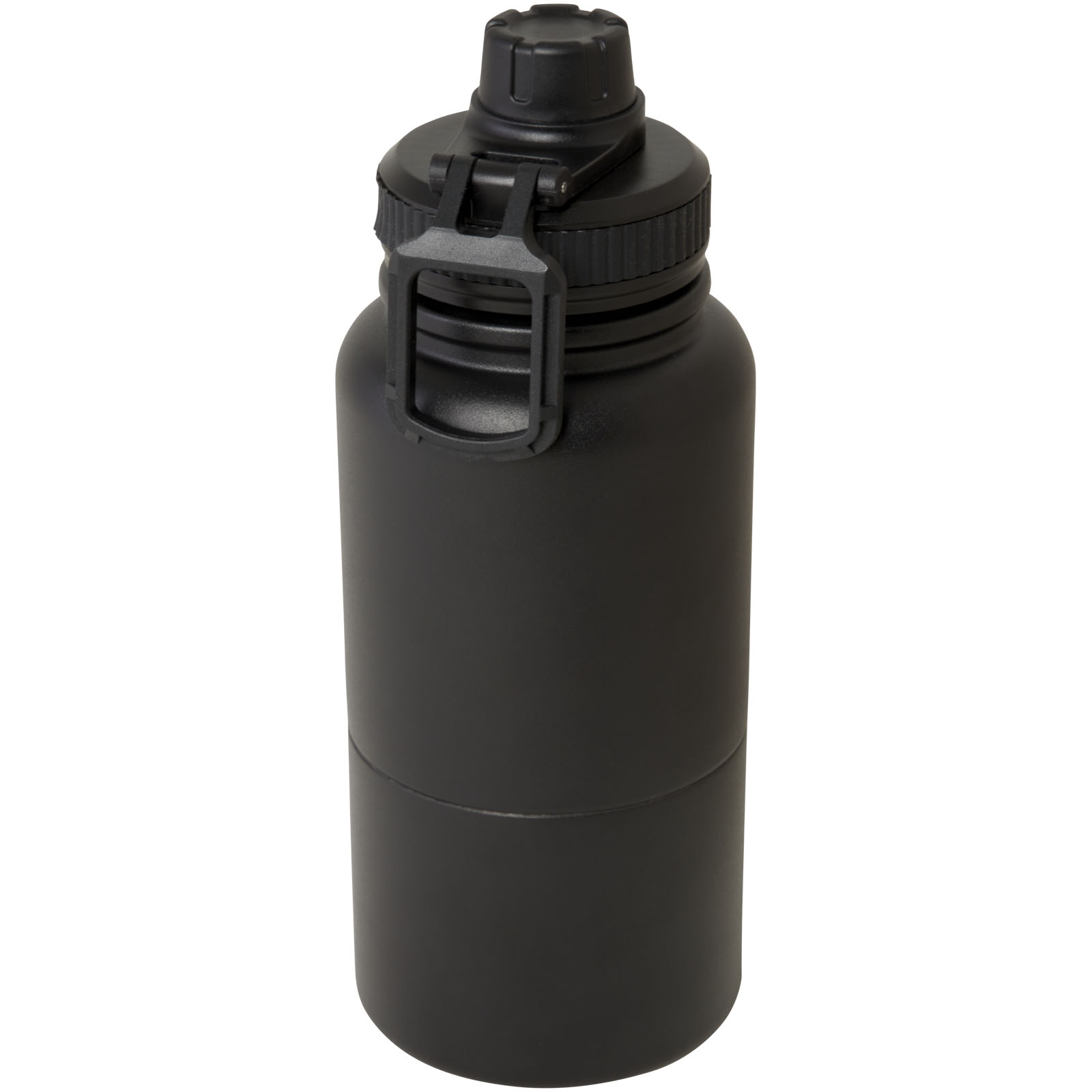 Dupeca 840 ml RCS-zertifizierte Isolierflasche aus Edelstahl schwarz