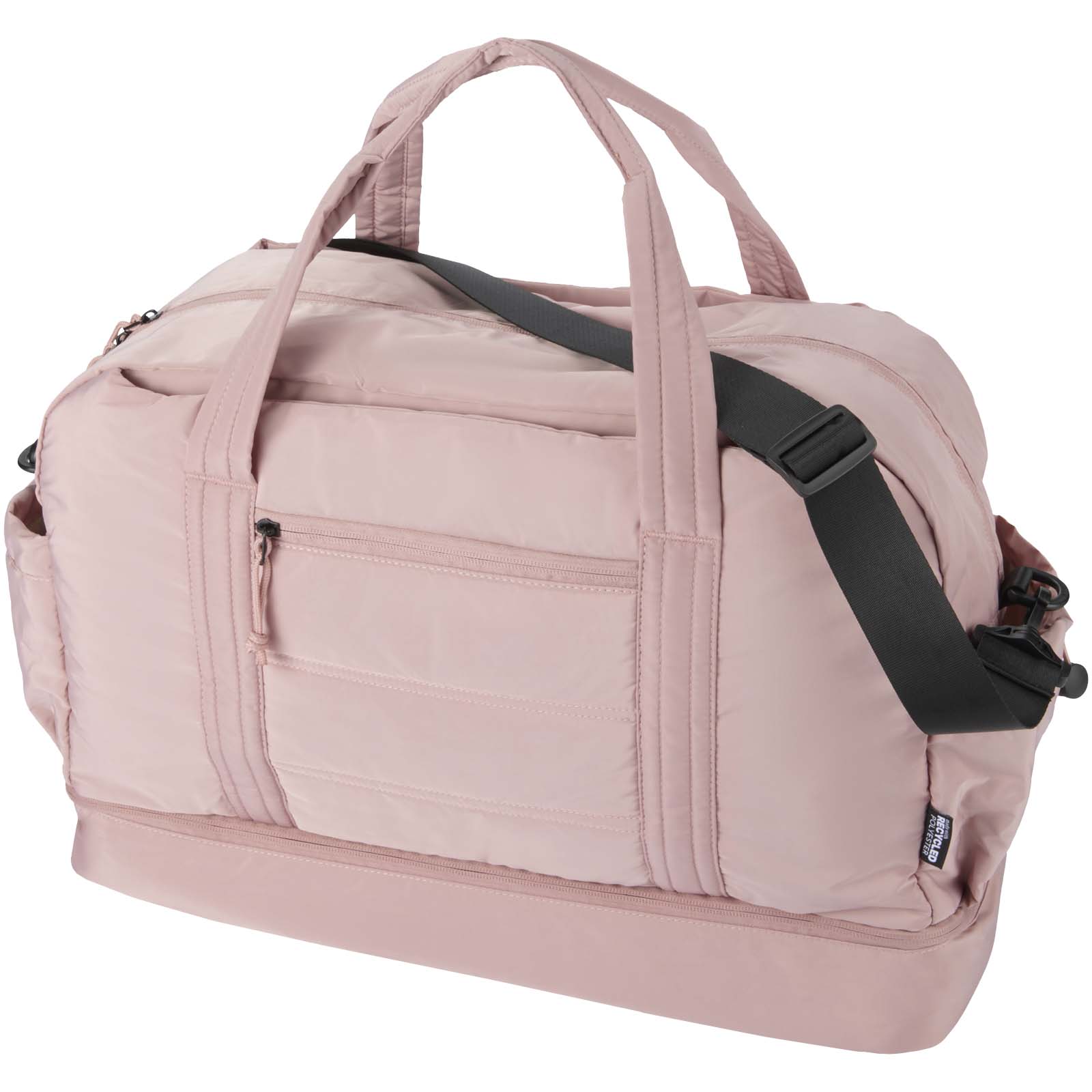 Puffer GRS recycelte Reisetasche mit isoliertem Boden 30L altrosa
