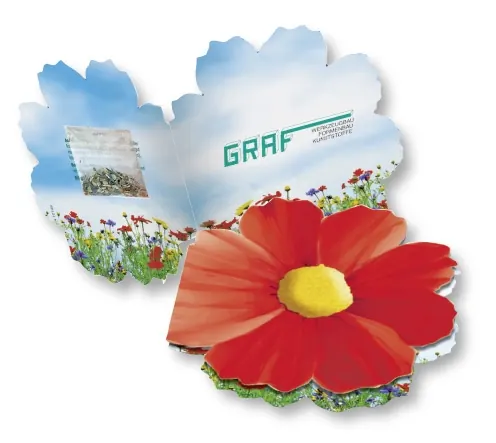 Klappkärtchen Blüte