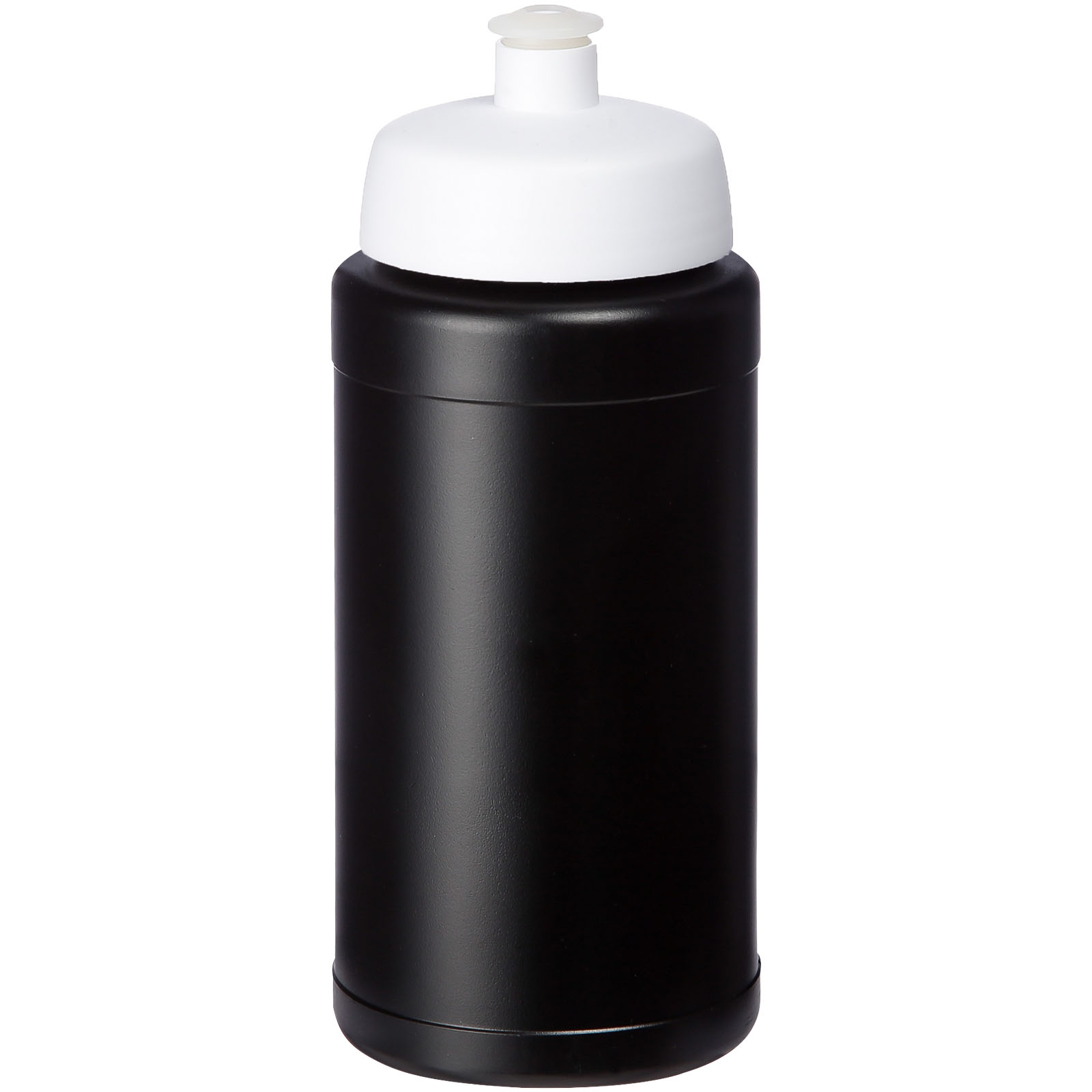 Baseline® Plus 500 ml Flasche mit Sportdeckel schwarz, weiss