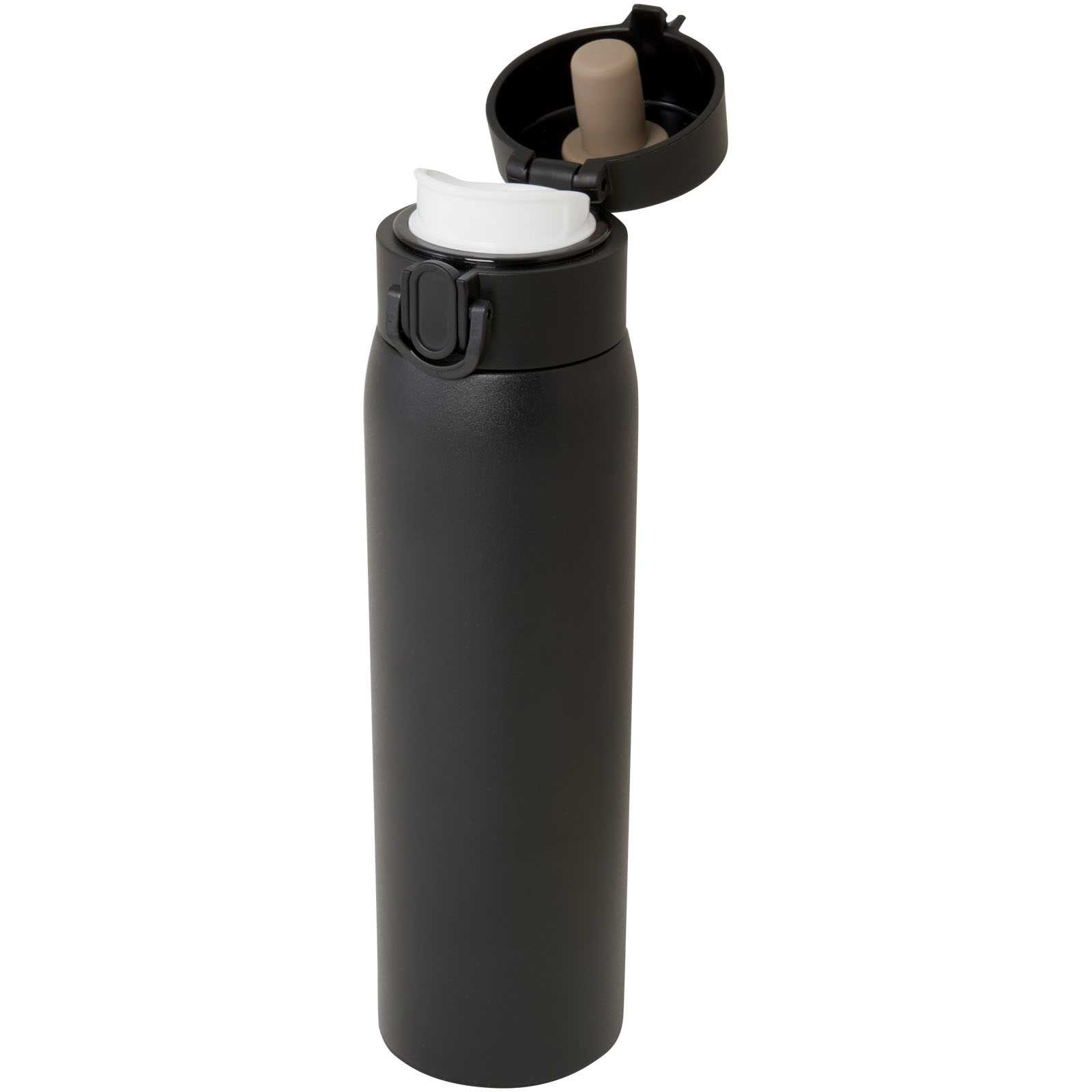 Sika 450 ml RCS-zertifizierte Isolierflasche aus recyceltem Edelstahl schwarz