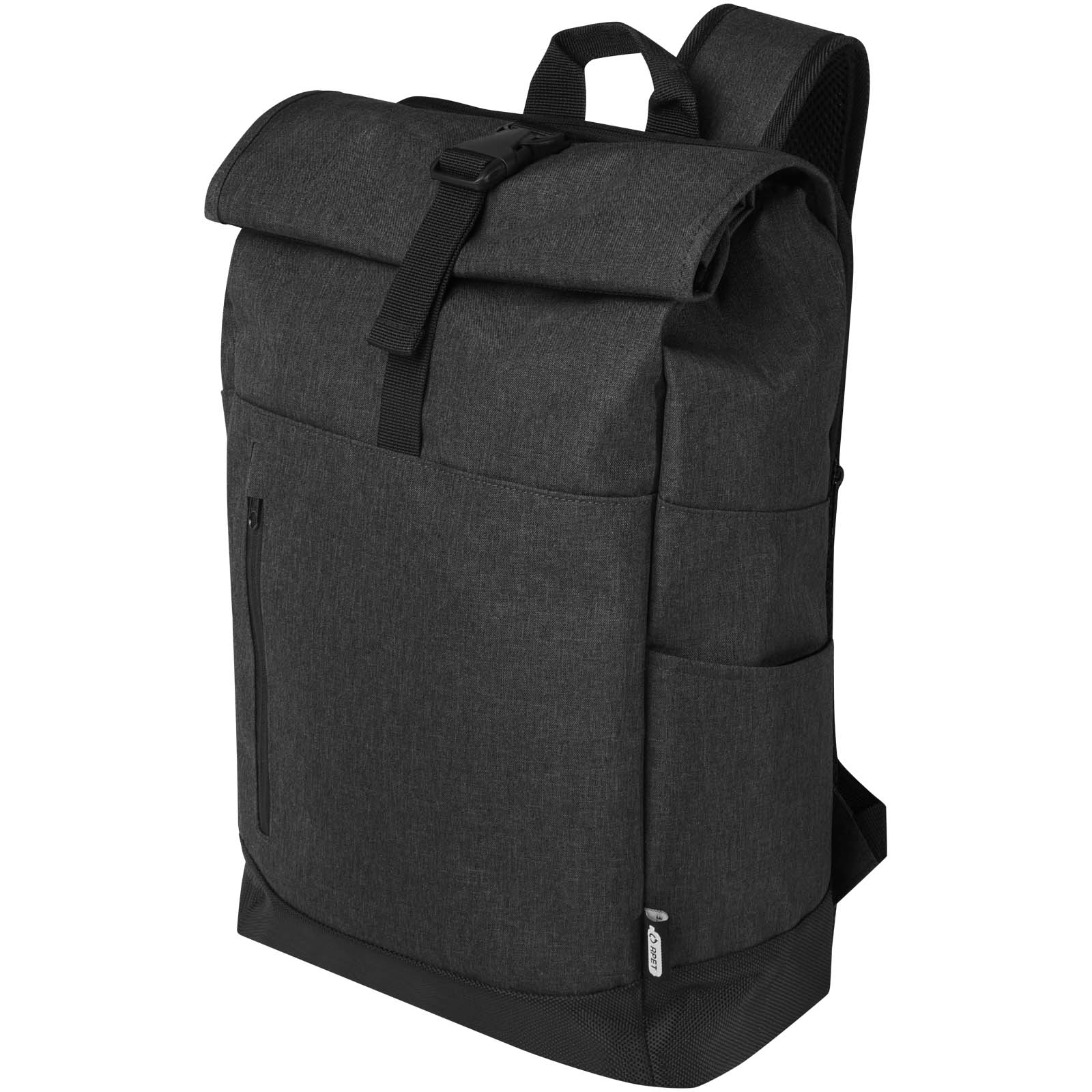 Libra 15,6" GRS recycelter Rolltop Laptop-Rucksack 12L heather charcoal