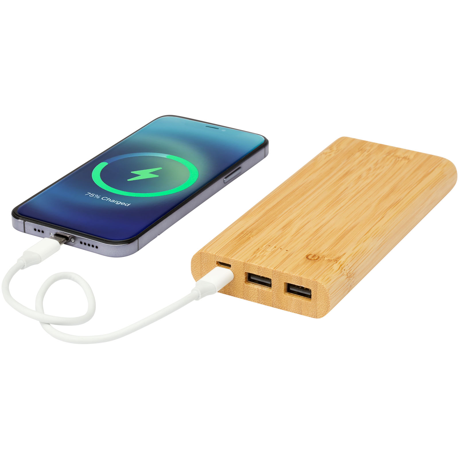 Tulda 10.000 mAh Powerbank aus Bambus natur