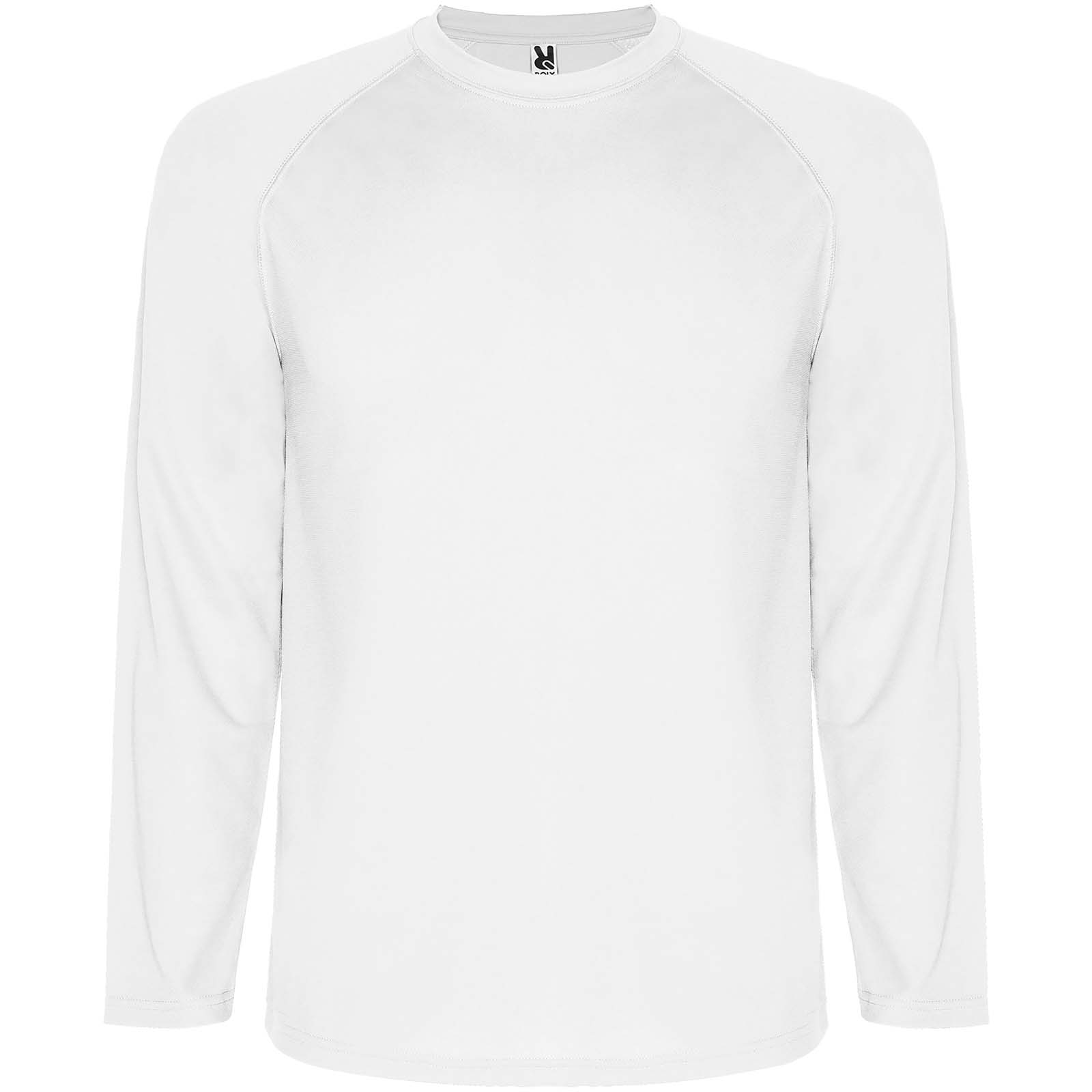 Montecarlo 150 g/m² Langarm-Sport-Shirt für Kinder weiss