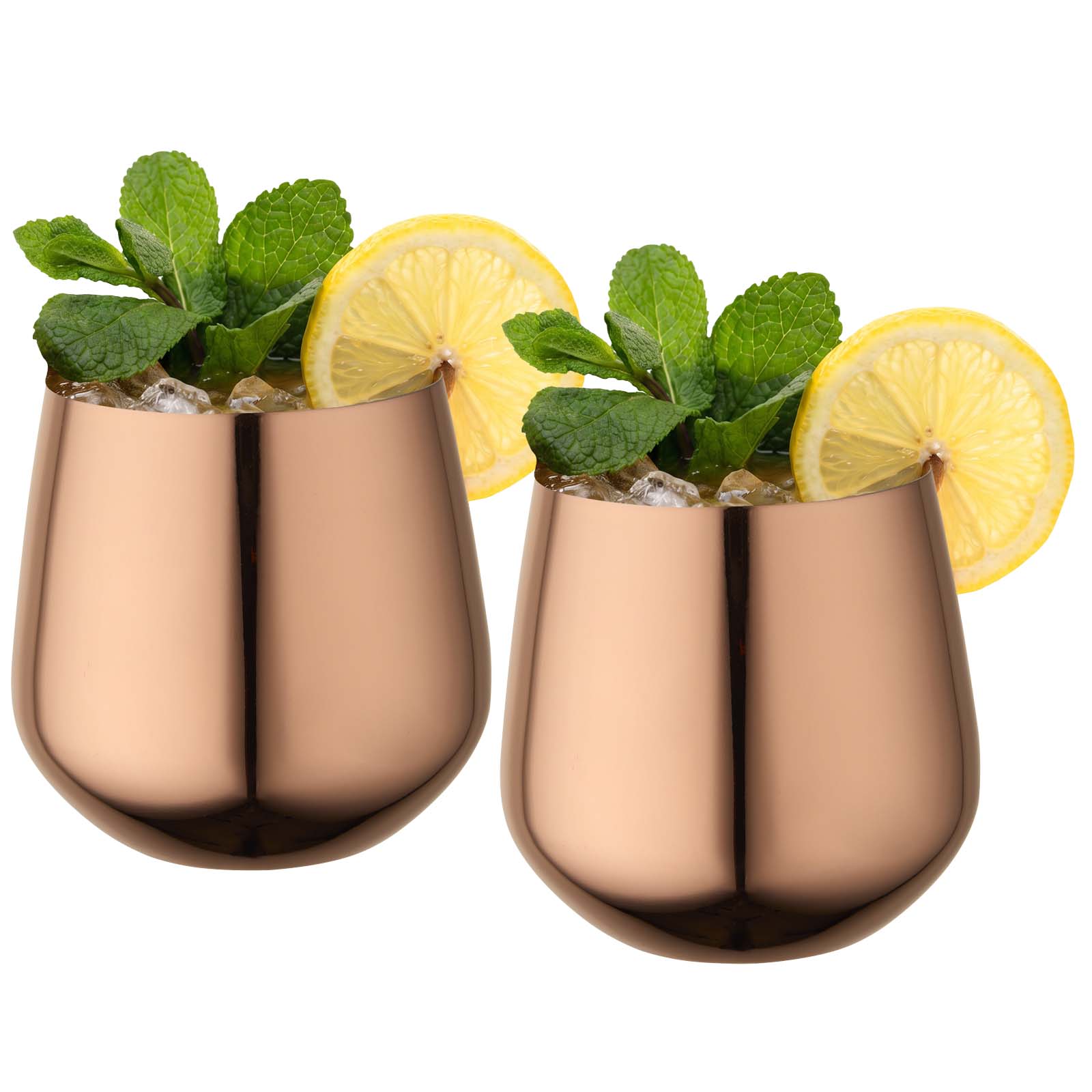 Cascade 540-ml-Edelstahlbecher-Set roségold
