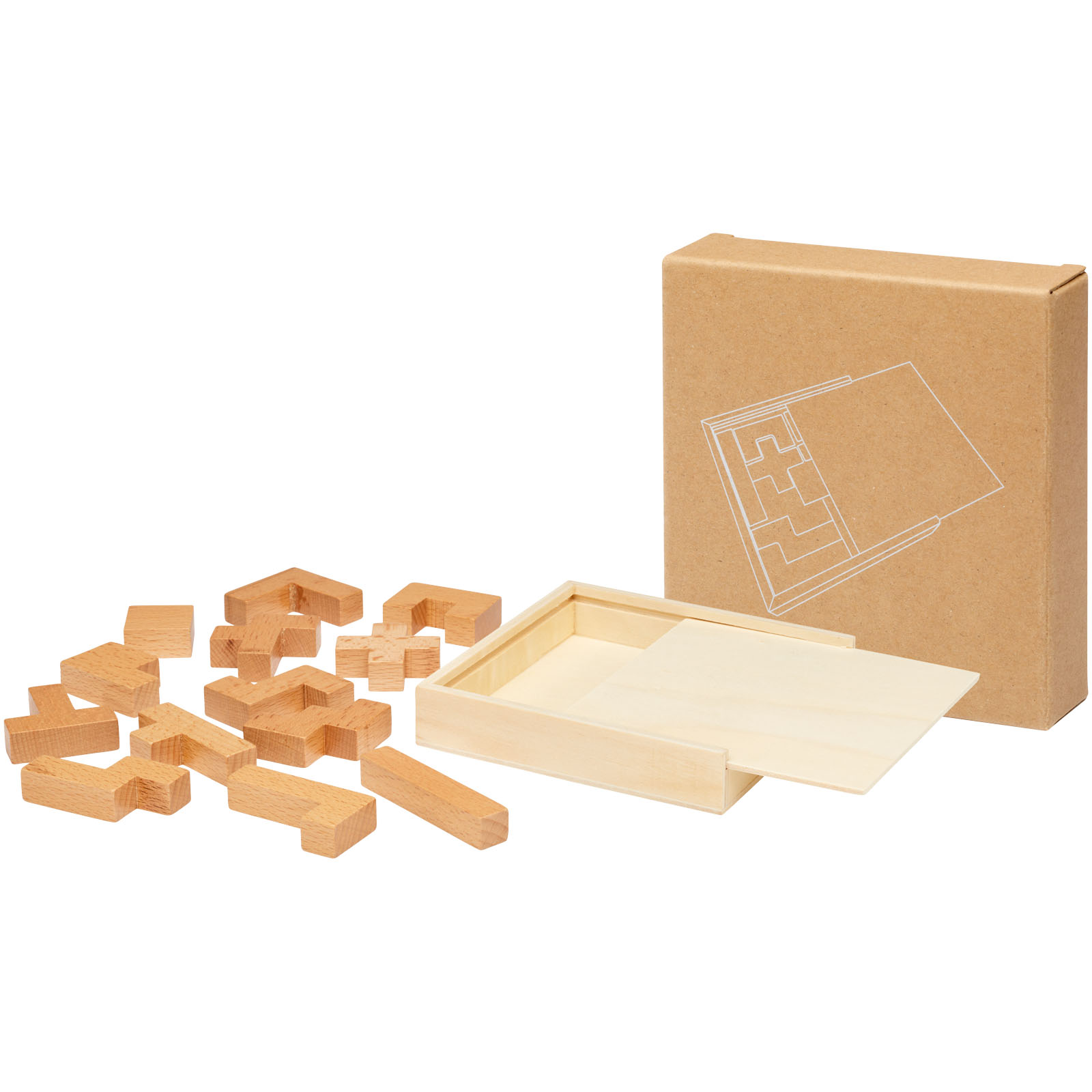 Bark Holzpuzzle natur