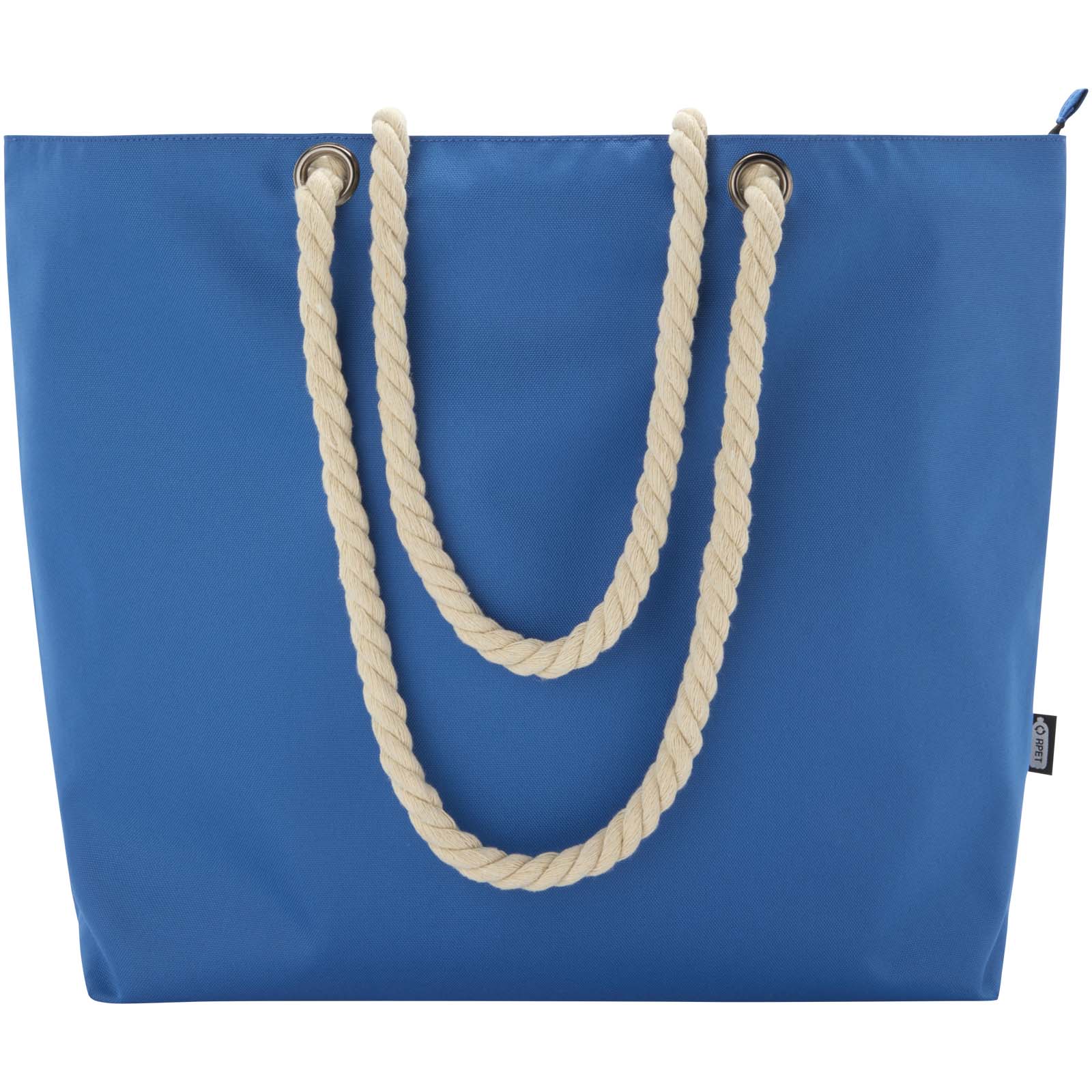 Panama Strandkühltasche mit Kordelgriffen aus recyceltem GRS-Material, 23L royalblau