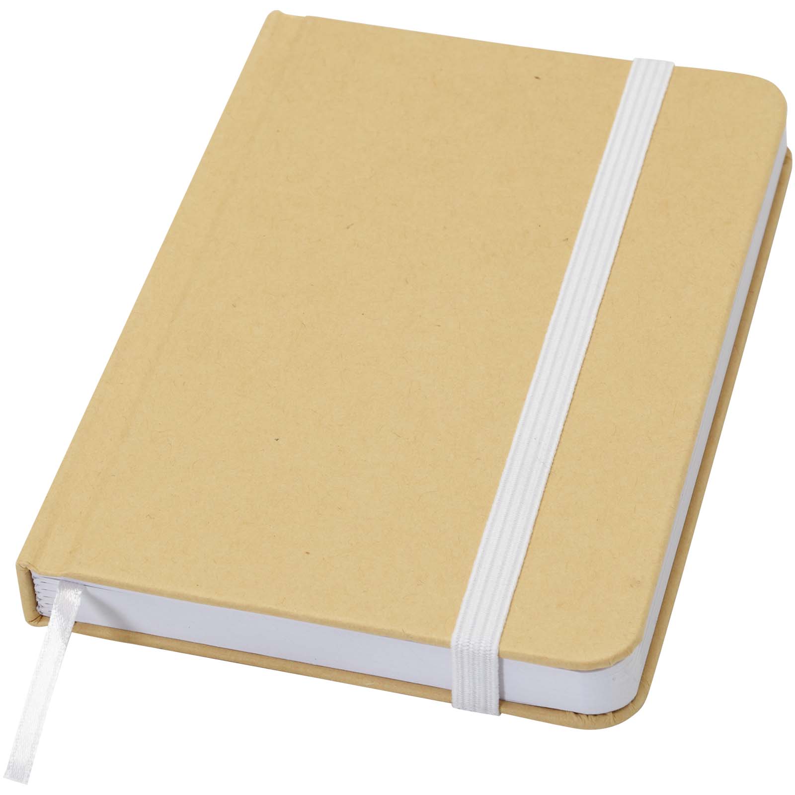 Reed A6 Hardcover Notizbuch, blanko, aus recyceltem Material weiss