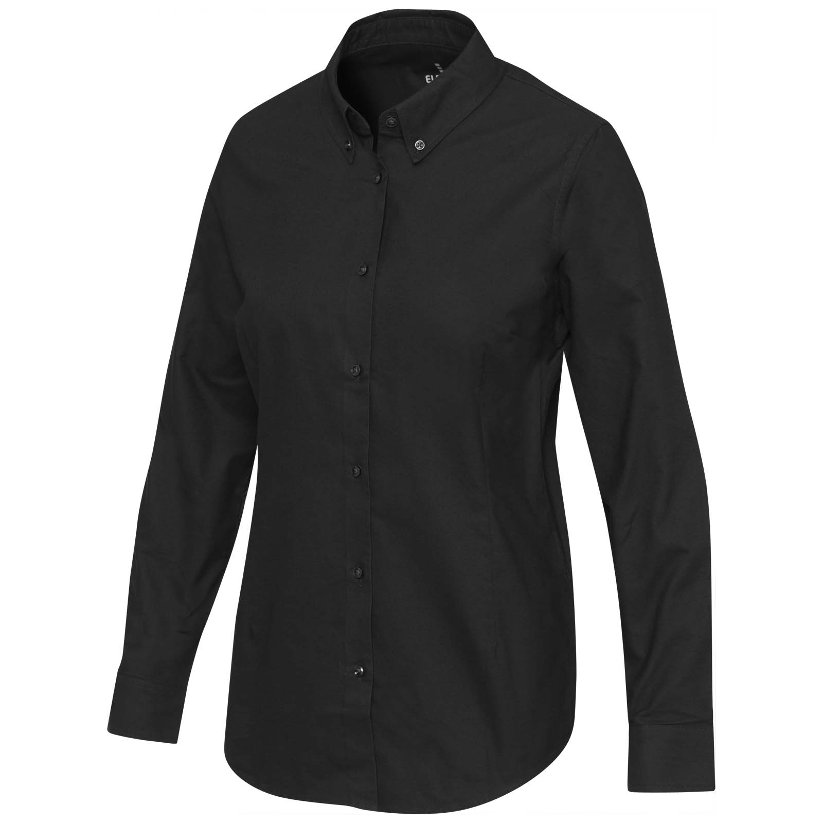Sphene 165 g/m² Oxford Bluse schwarz