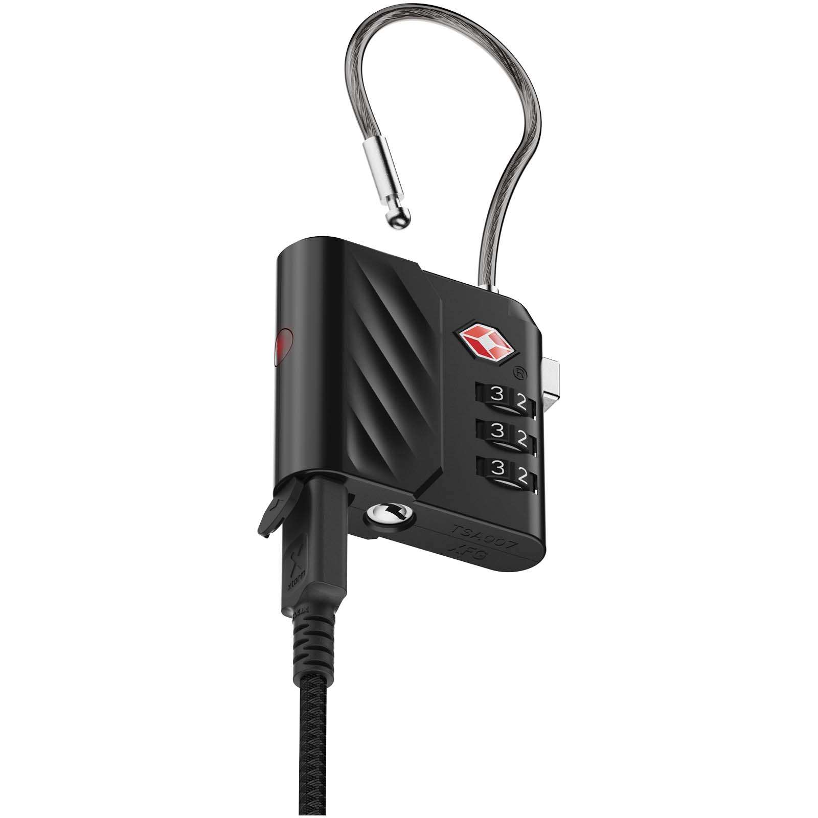 Xtorm Lock Tag TSA Zahlenschloss mit Standort Tracker schwarz