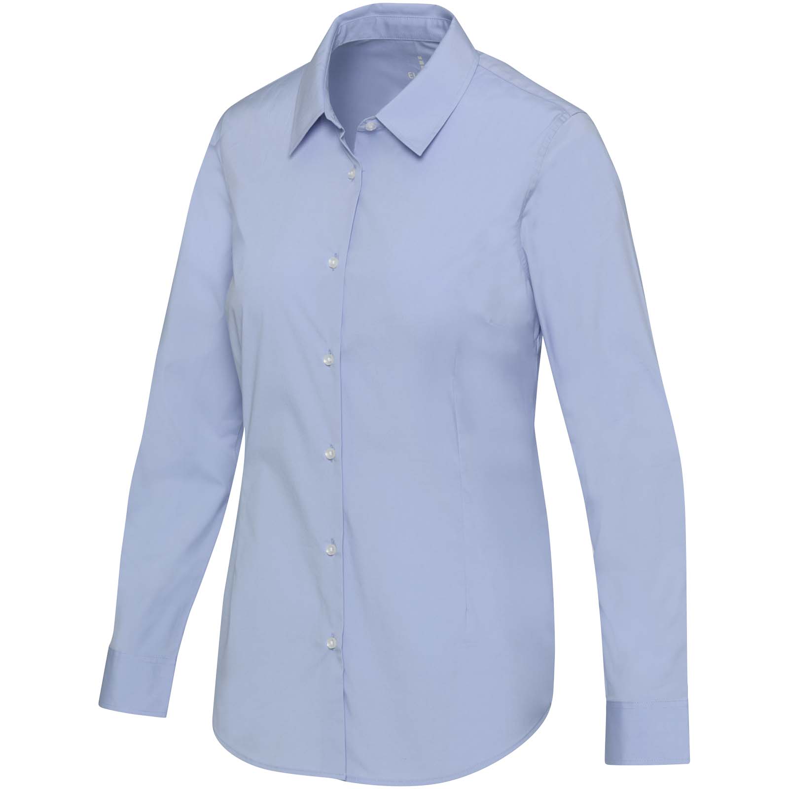 Carnelian 133 g/m² Popeline Bluse hellblau
