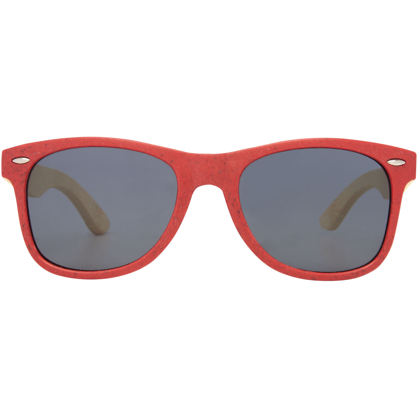 Sun Ray Bambus Sonnenbrille rot