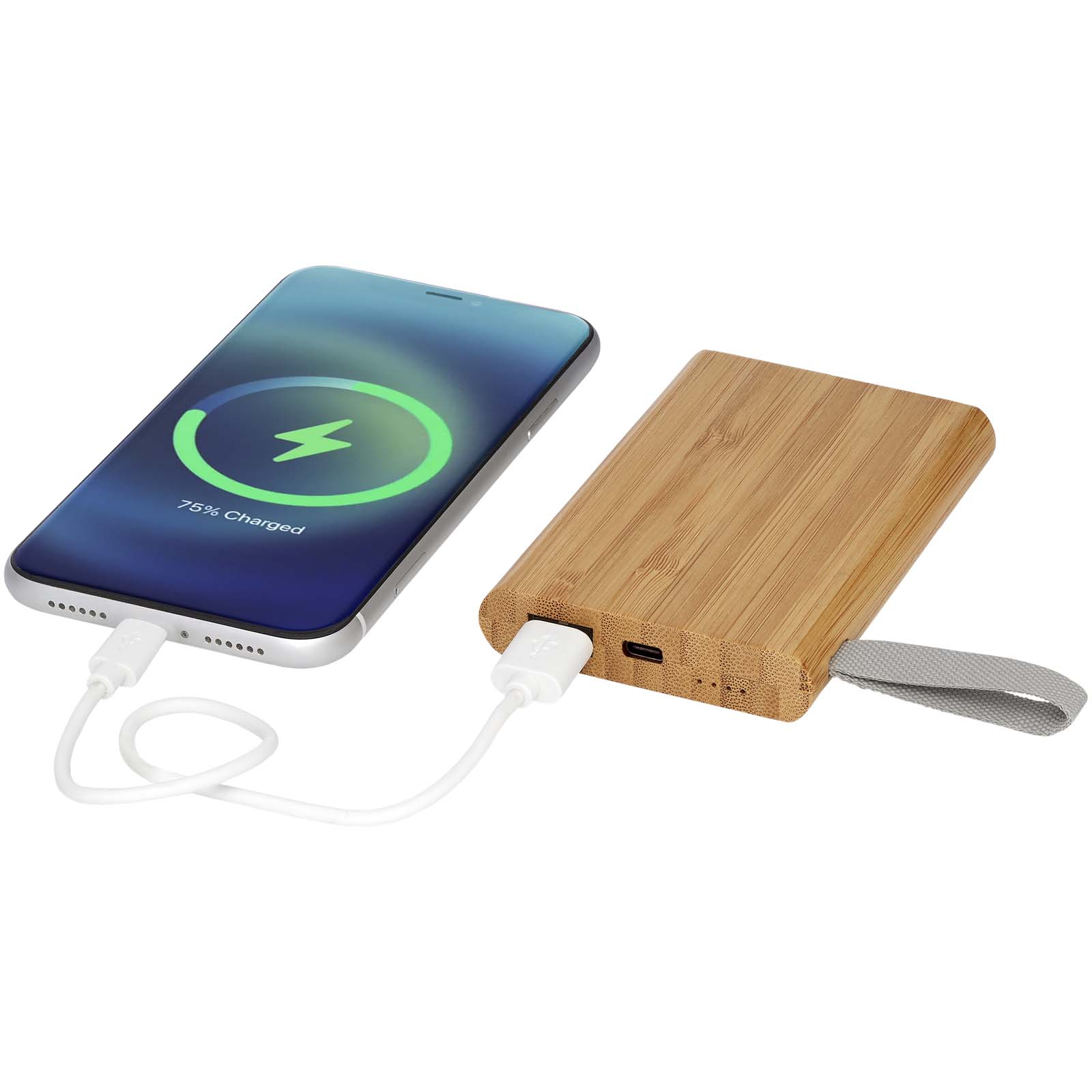 Tulda 5000 mAh Powerbank aus Bambus natur